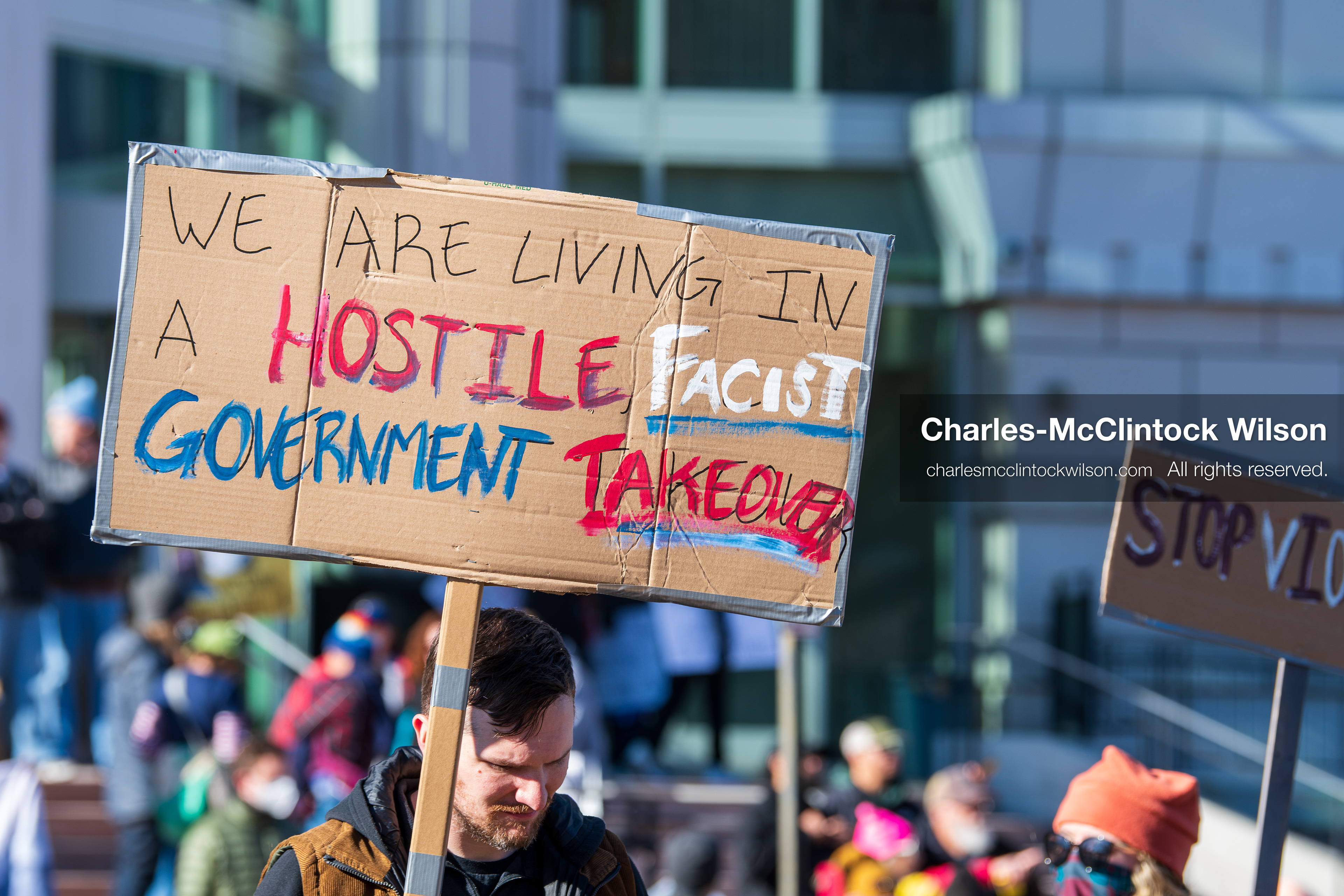 January 10, 2026, Salt Lake City, Utah, USA: A protester holds a sign during the ICE Out for Good protest in Salt Lake City, Utah, on January 10, 2026, a demonstration against ICE and calling for justice for Renee Nicole Good. (Credit Image: © Charles-McClintock Wilson/ZUMA Press Wire)