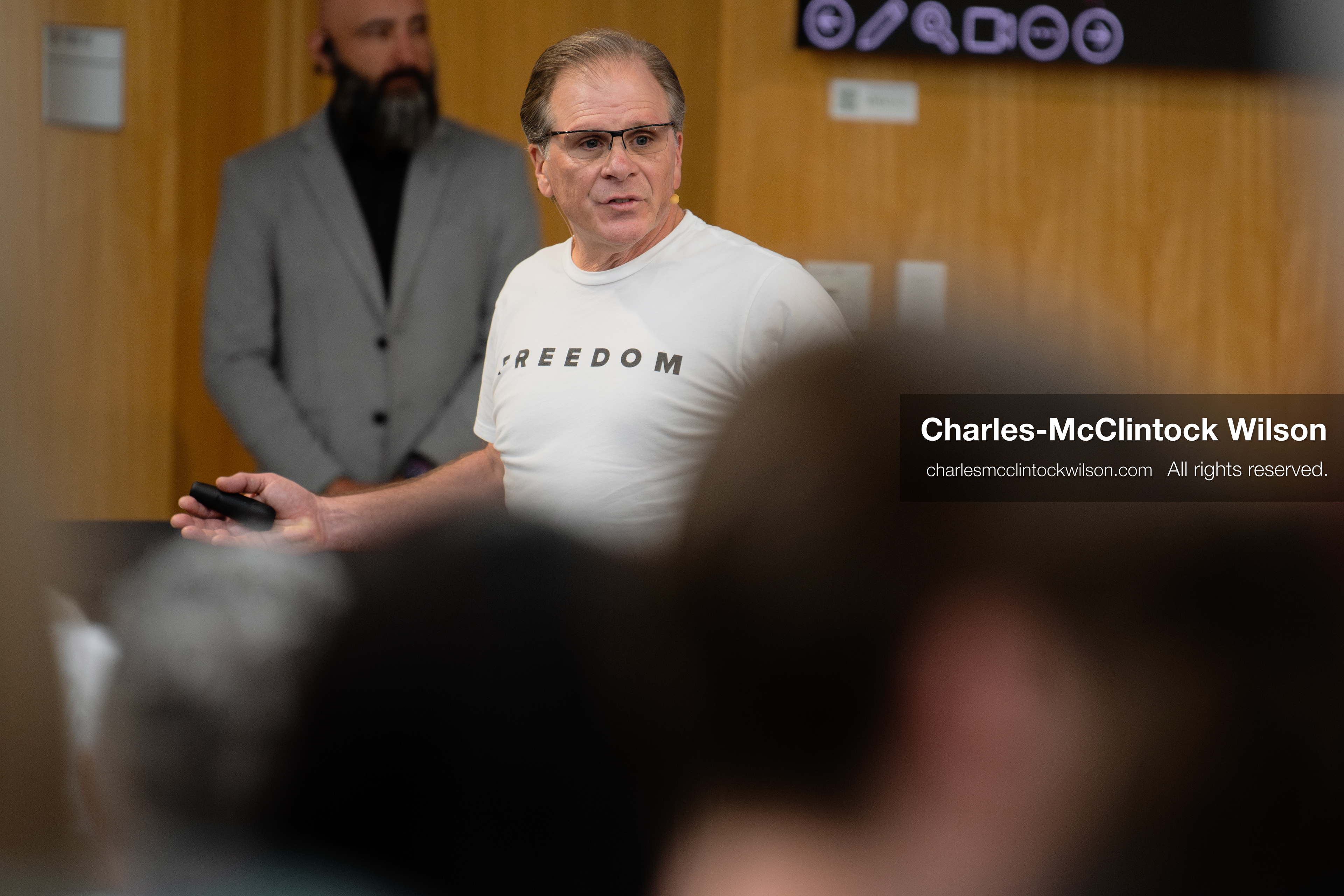 March 26, 2026, Orem, Utah, USA: US author, Christian apologist, and founder of http://CrossExamined.org Frank Turek speaks during a stop on his “Change My Mind” College Tour at Utah Valley University in Orem, Utah. The event, hosted by Ratio Christi, included discussions on faith, philosophy, and the problem of evil. (Credit Image: © Charles-McClintock Wilson/ZUMA Press Wire)