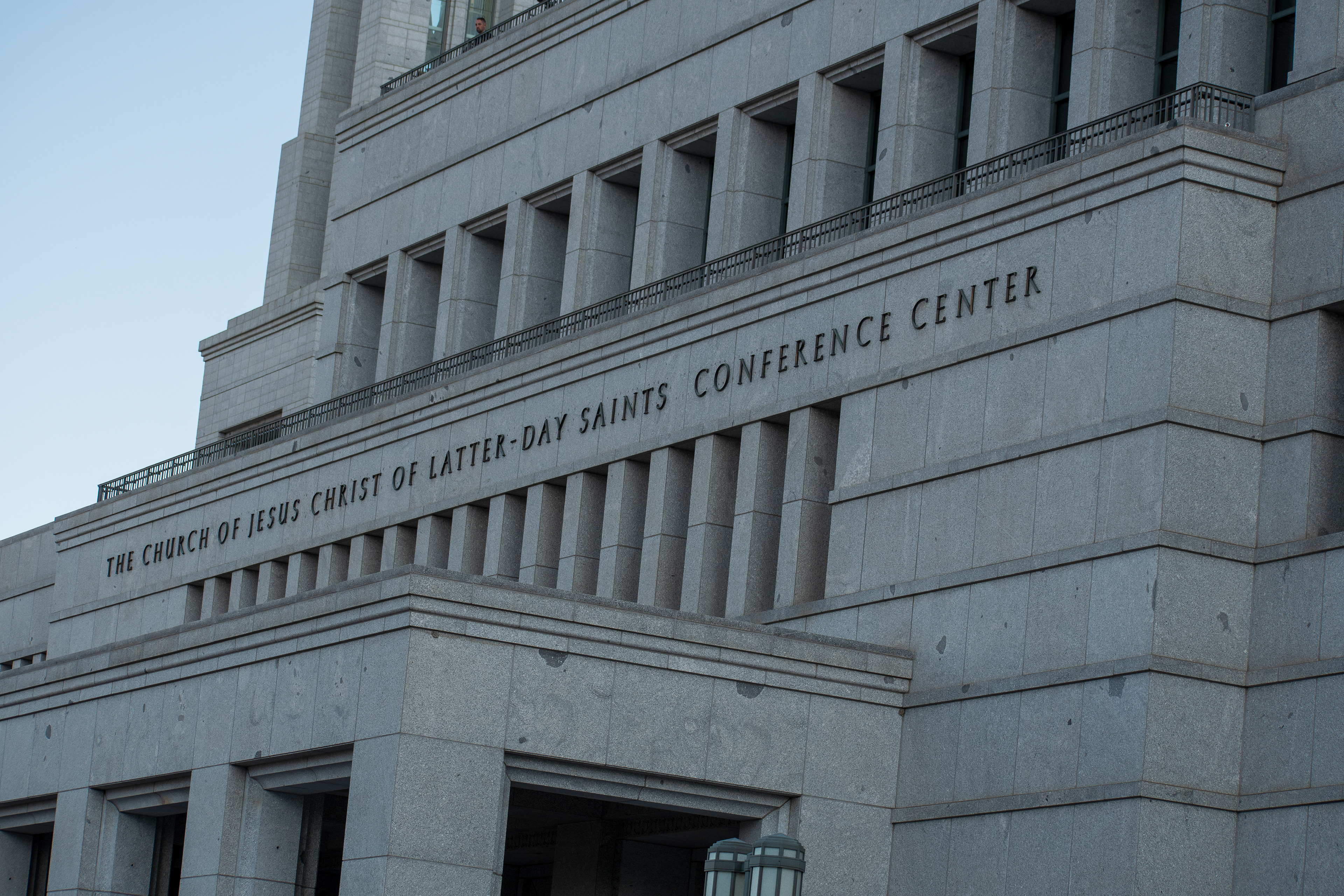 October 6, 2025, Salt Lake City, Utah, USA: Exterior view of the Conference Center of the Church of Jesus Christ of Latter-day Saints during the public viewing for Russell M. Nelson, the Church's 17th president. Nelson died at his home in Salt Lake City, Utah, on September 27, 2025, at the age of 101. (Credit Image: © Charles-McClintock Wilson/ZUMA Press Wire)
