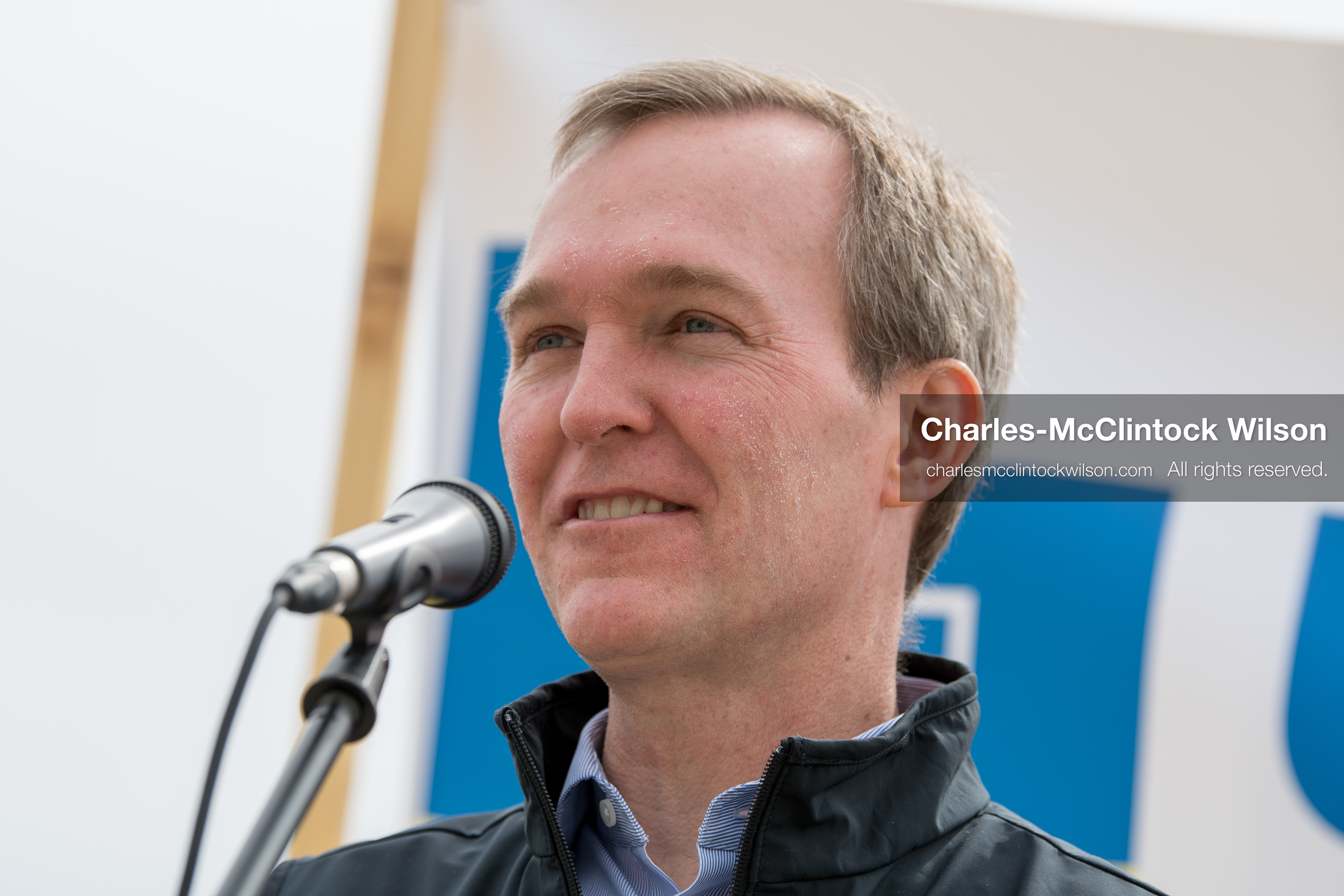  February 28, 2026, Salt Lake City, Utah, USA: Former U.S. Rep BEN MCADAMS, a Democrat from Utah and a 2026 congressional candidate, speaks during the Stand With Ukraine rally at the Utah State Capitol. The event marked the four year anniversary of the full scale Russian invasion of Ukraine and drew community members showing support for Ukrainians and local humanitarian efforts. (Credit Image: © Charles McClintock Wilson/ZUMA Press Wire)