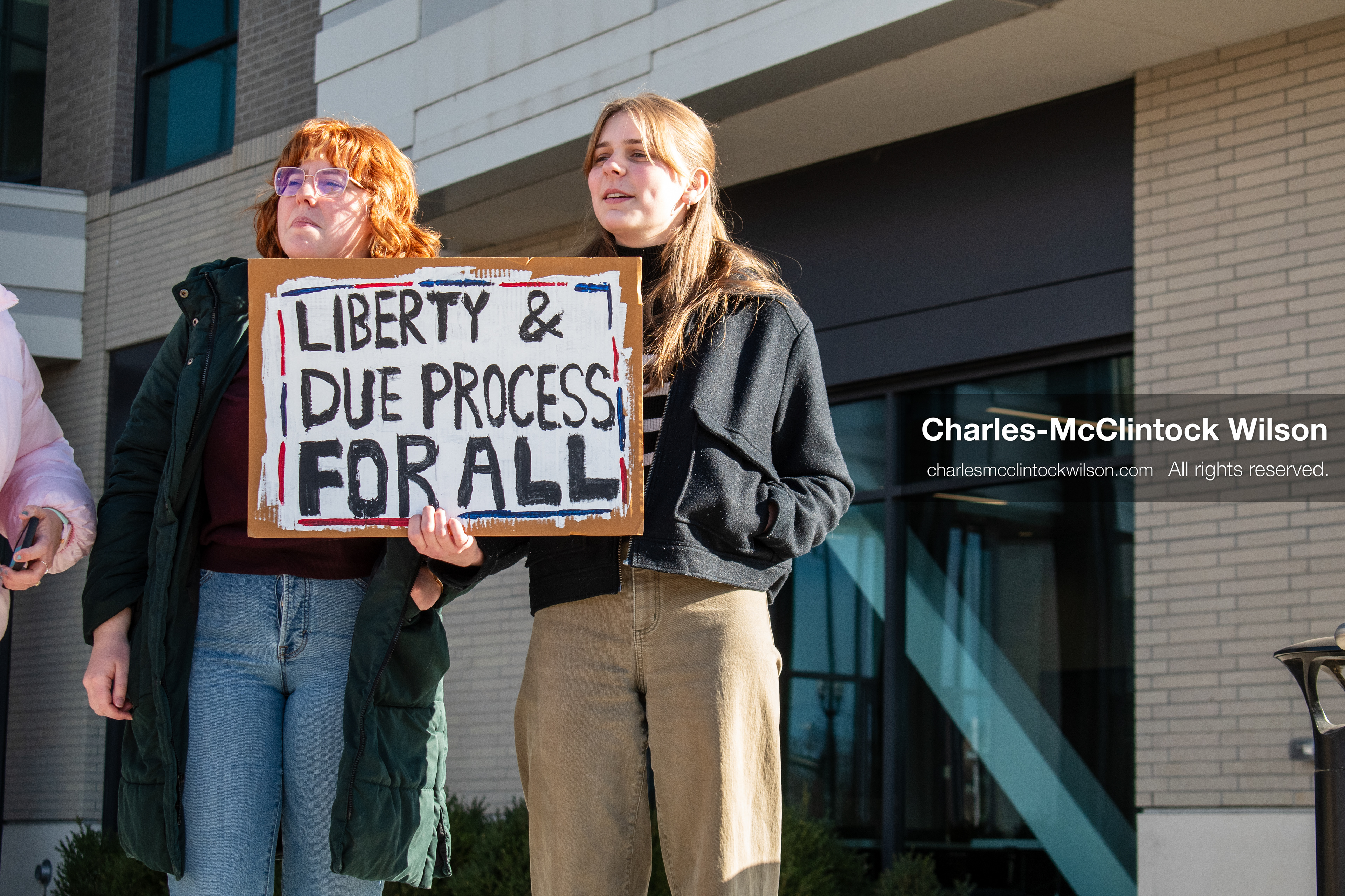 January 20, 2026, Provo, Utah, USA: Protesters gather outside Provo City Hall during the Free America Walkout protest in Provo, Utah, on January 20, 2026. Demonstrators held signs calling for justice, immigration reform, and an end to detention practices. (Credit Image: © Charles-McClintock Wilson/ZUMA Press Wire)