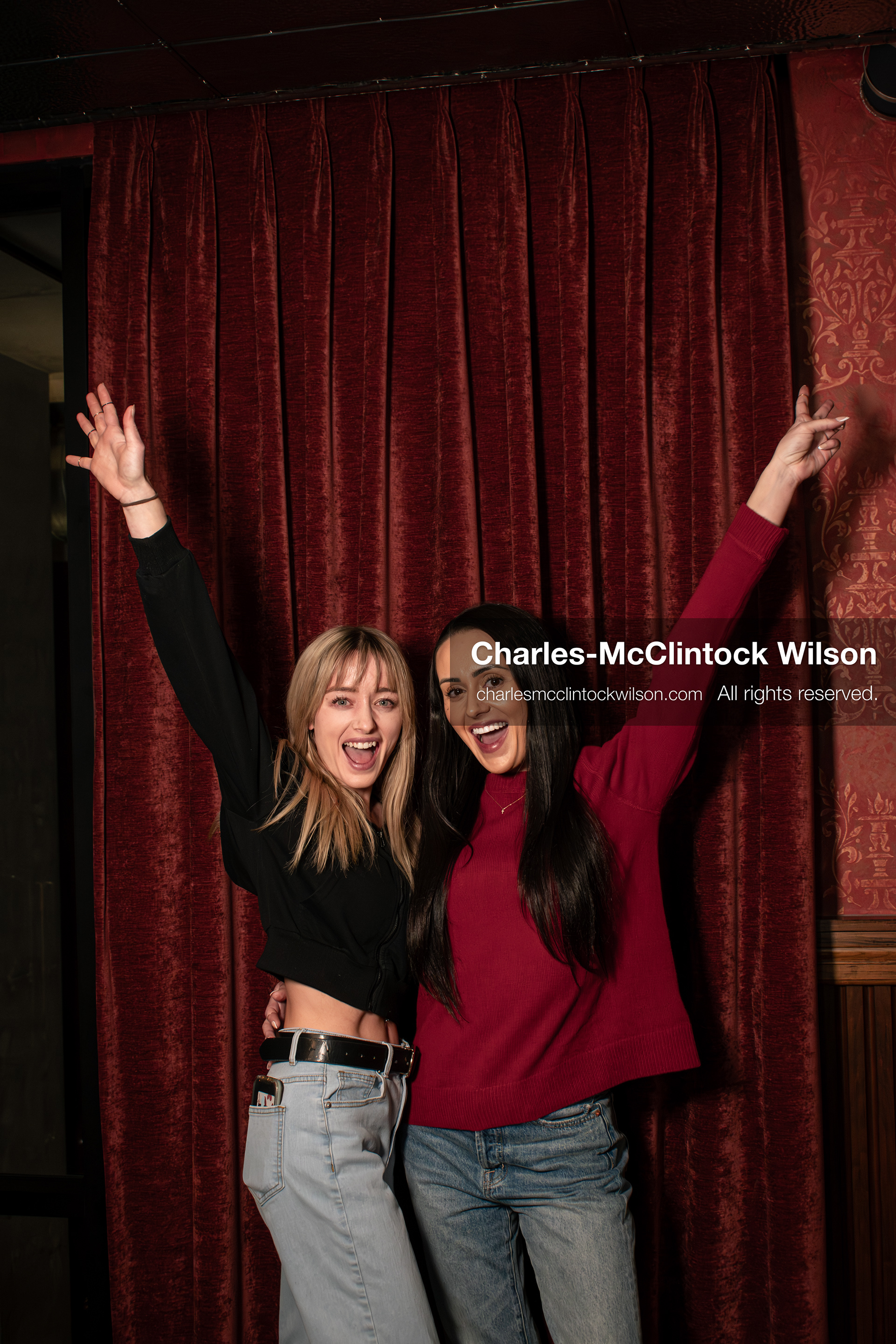 November 22, 2025 – Salt Lake City, Utah, USA: Billie Webb and Brandi Siciliani pose for a photo following the recording of an episode of The Brandi & Billie Show. The independently produced podcast is known for its long-form commentary on politics, culture, and major world events. (Credit Image: © Charles‑McClintock Wilson)