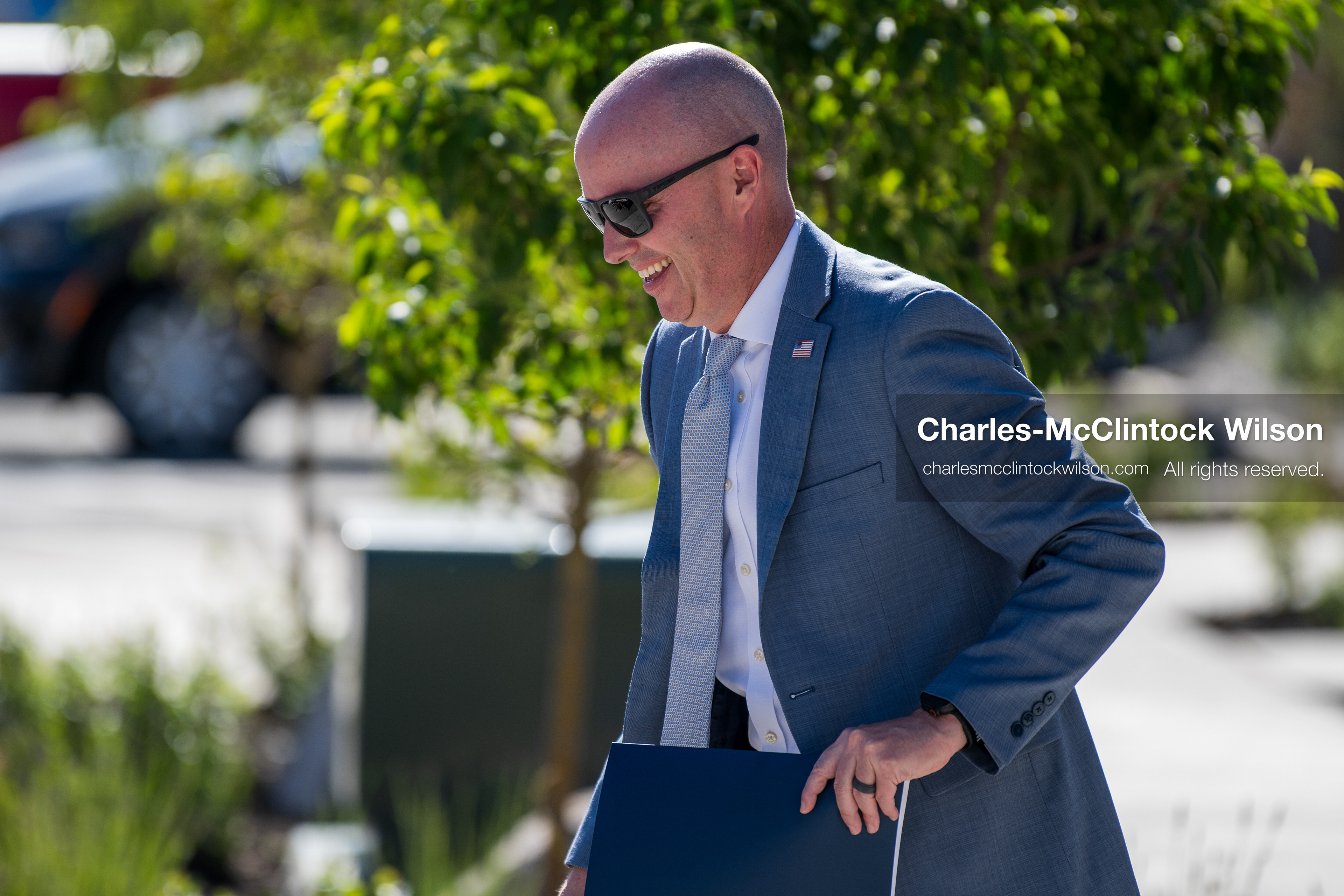May 28, 2026, Lehi, Utah, USA: Utah Governor SPENCER COX arrives for the opening of Innovation Park at Holbrook Farms and the Lehi Rippy Literacy Center on May 28, 2026, in Lehi, Utah. (Credit Image: © Charles‑McClintock Wilson/ZUMA Press Wire)