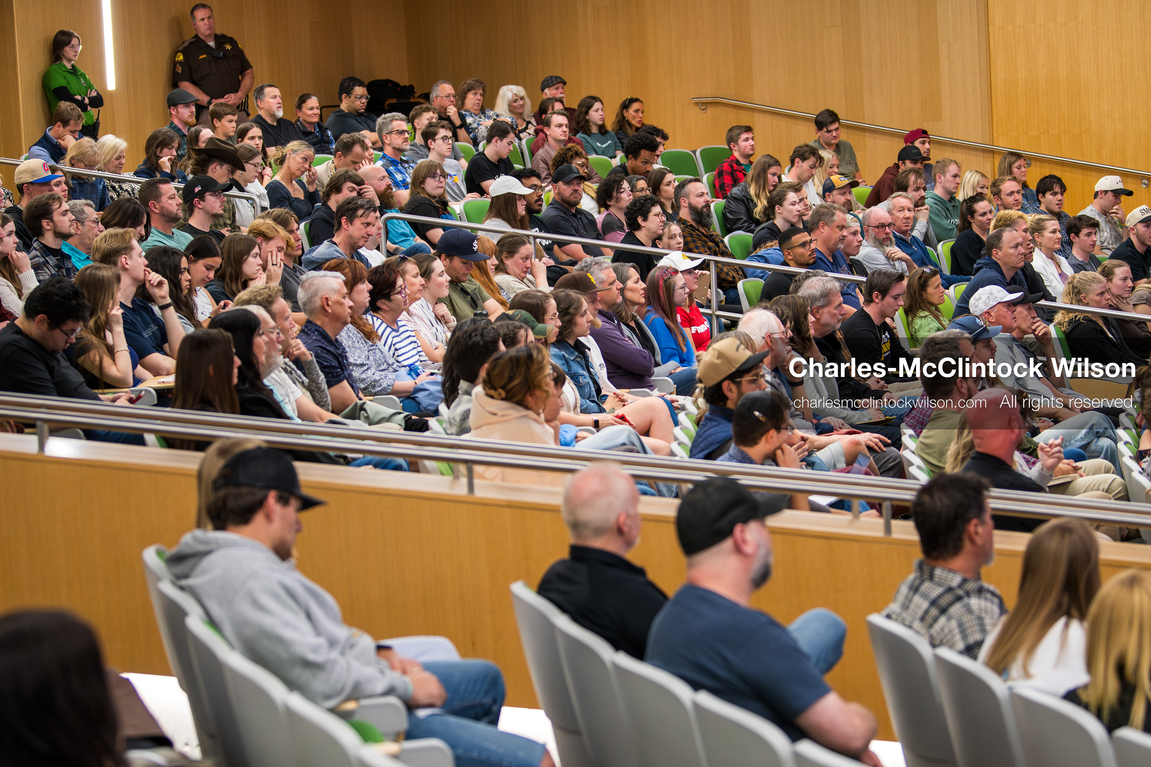 March 26, 2026, Orem, Utah, USA: Audience members fill a lecture hall during Frank Turek’s “Change My Mind” College Tour event at Utah Valley University in Orem, Utah. (Credit Image: © Charles McClintock Wilson/ZUMA Press Wire)