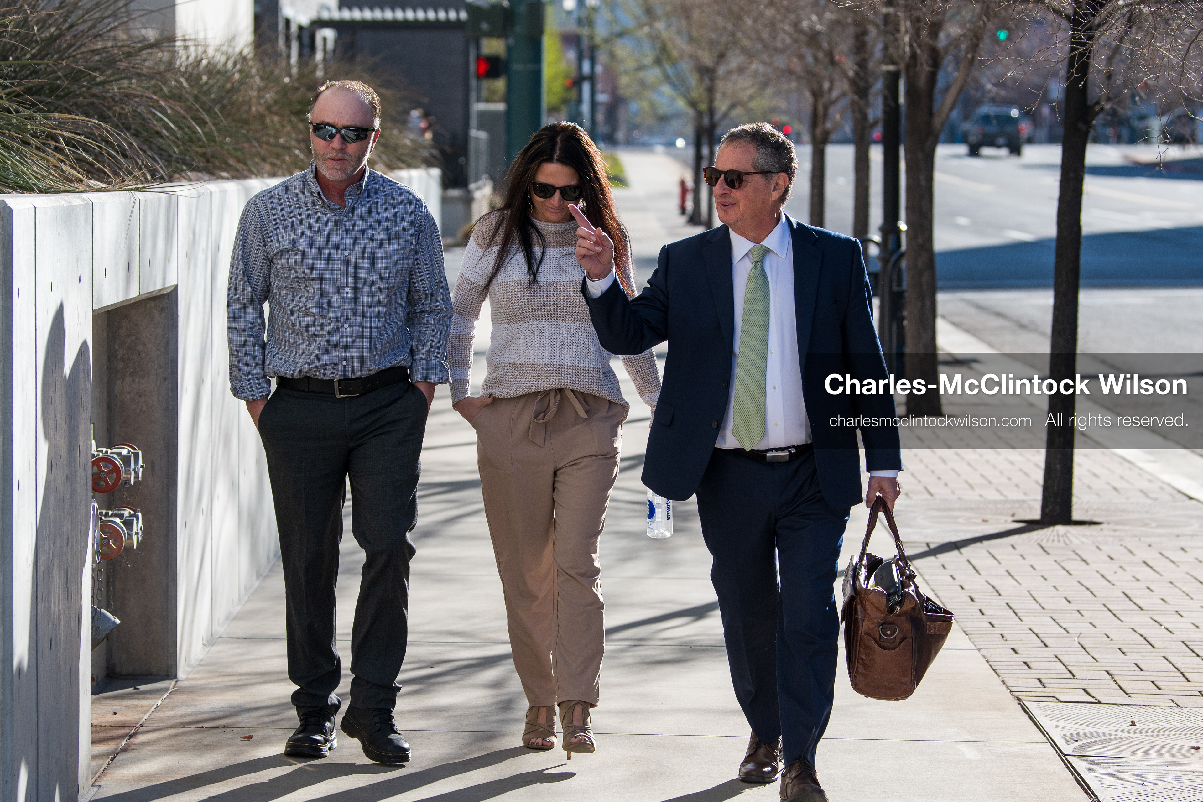 March 13, 2026, Provo, Utah, USA: Matt and Amber Robinson, parents of Tyler Robinson, arrive at the Fourth District Court in Provo, Utah, with defense attorney Richard G. Novak on March 13, 2026, for a hearing on media access in the case involving the death of Charlie Kirk. (Credit Image: © Charles-McClintock Wilson/ZUMA Press Wire)