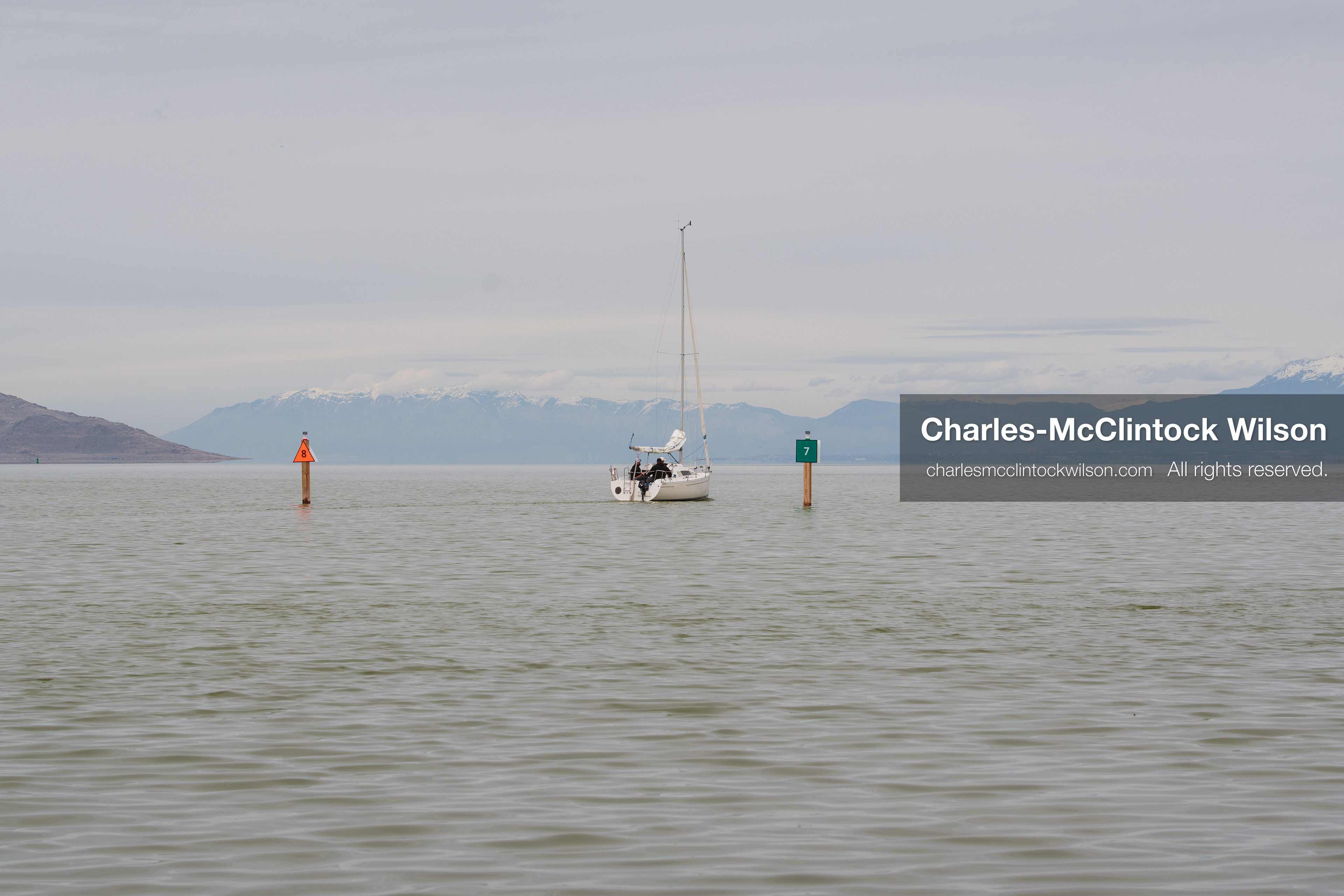 March 1, 2026, Great Salt Lake, Utah, USA: A sailboat moves across calm water at the Great Salt Lake as the region continues to experience historically low water levels. Reports from state officials and the Great Salt Lake Strike Team state that the lake remains in a serious adverse‑effects range, with elevations among the lowest recorded in more than one hundred years. The lake has drawn increased public attention as lawmakers consider large‑scale water projects and long‑term plans to address declining conditions. (Credit Image: © Charles‑McClintock Wilson/ZUMA Press Wire)