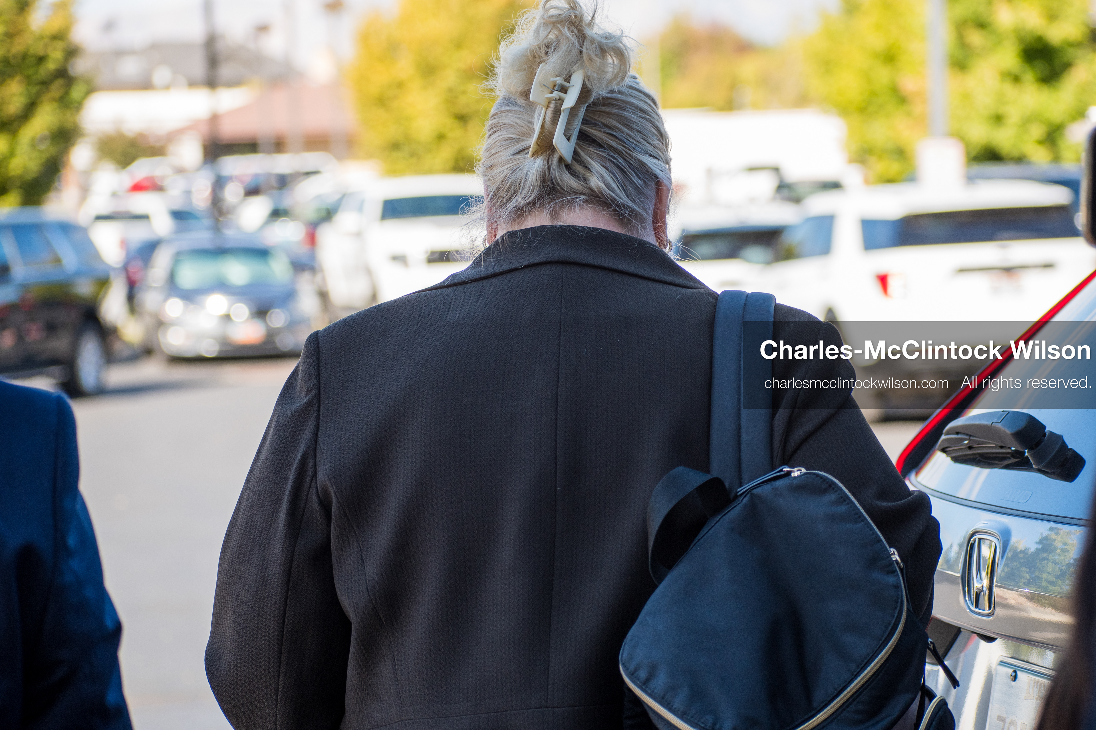 SEPTEMBER 29, 2025 — PROVO, UTAH, USA: Kathryn Nester, attorney for Tyler Robinson, walks outside the Utah County Court ahead of a waiver hearing. Robinson, charged with aggravated murder in the September 10 shooting death of conservative activist Charlie Kirk at Utah Valley University, appeared virtually for the proceedings. (Credit Image: © Charles‑McClintock Wilson / ZUMA Press Wire)