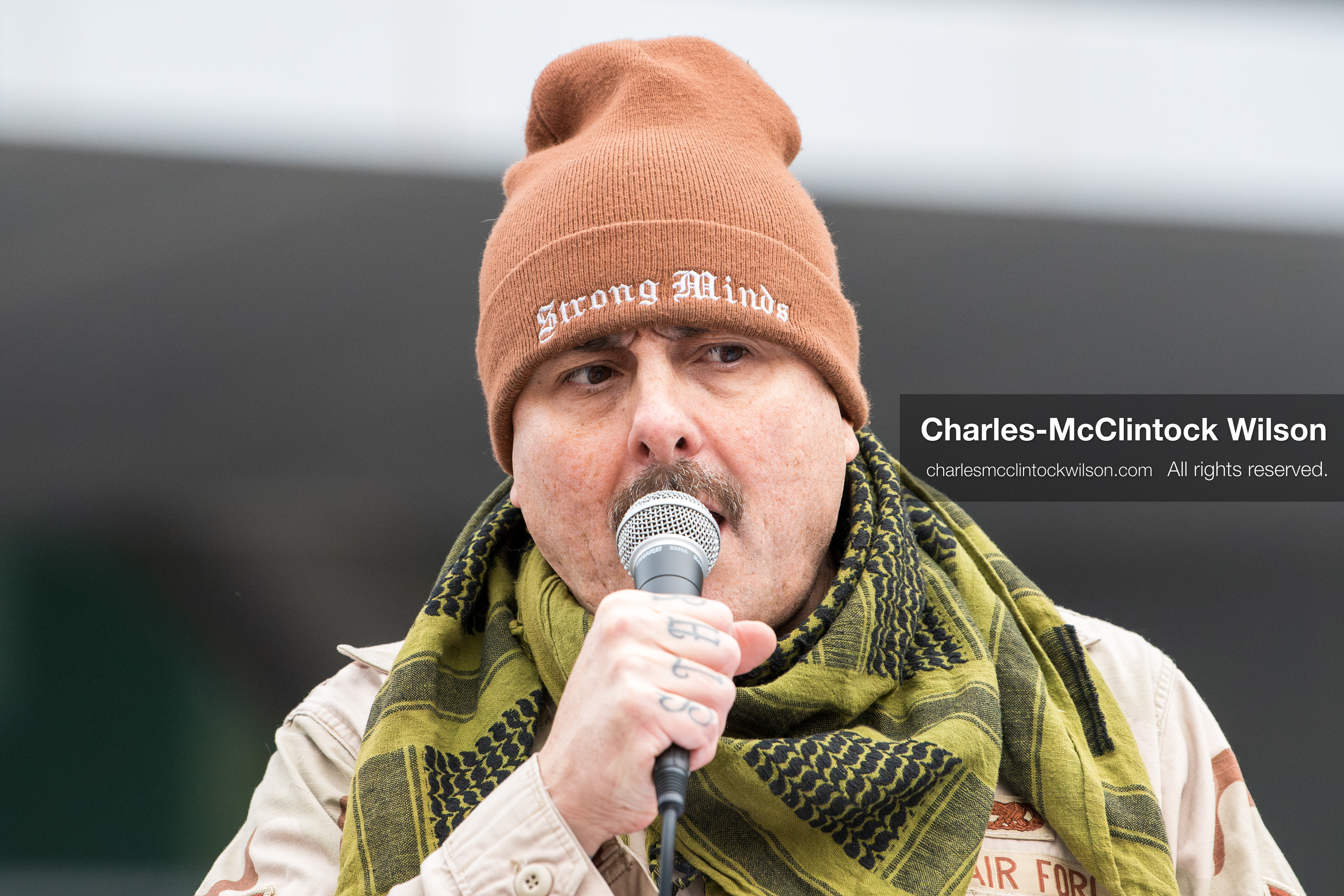 January 3, 2026, Salt Lake City, Utah, USA: A speaker addresses demonstrators during a protest against US military action in Venezuela outside the Wallace Federal Building in Salt Lake City, Utah. The protest was part of a nationwide mobilization opposing airstrikes and foreign intervention. (Credit Image: (c) Charles‑McClintock Wilson/ZUMA Press Wire)