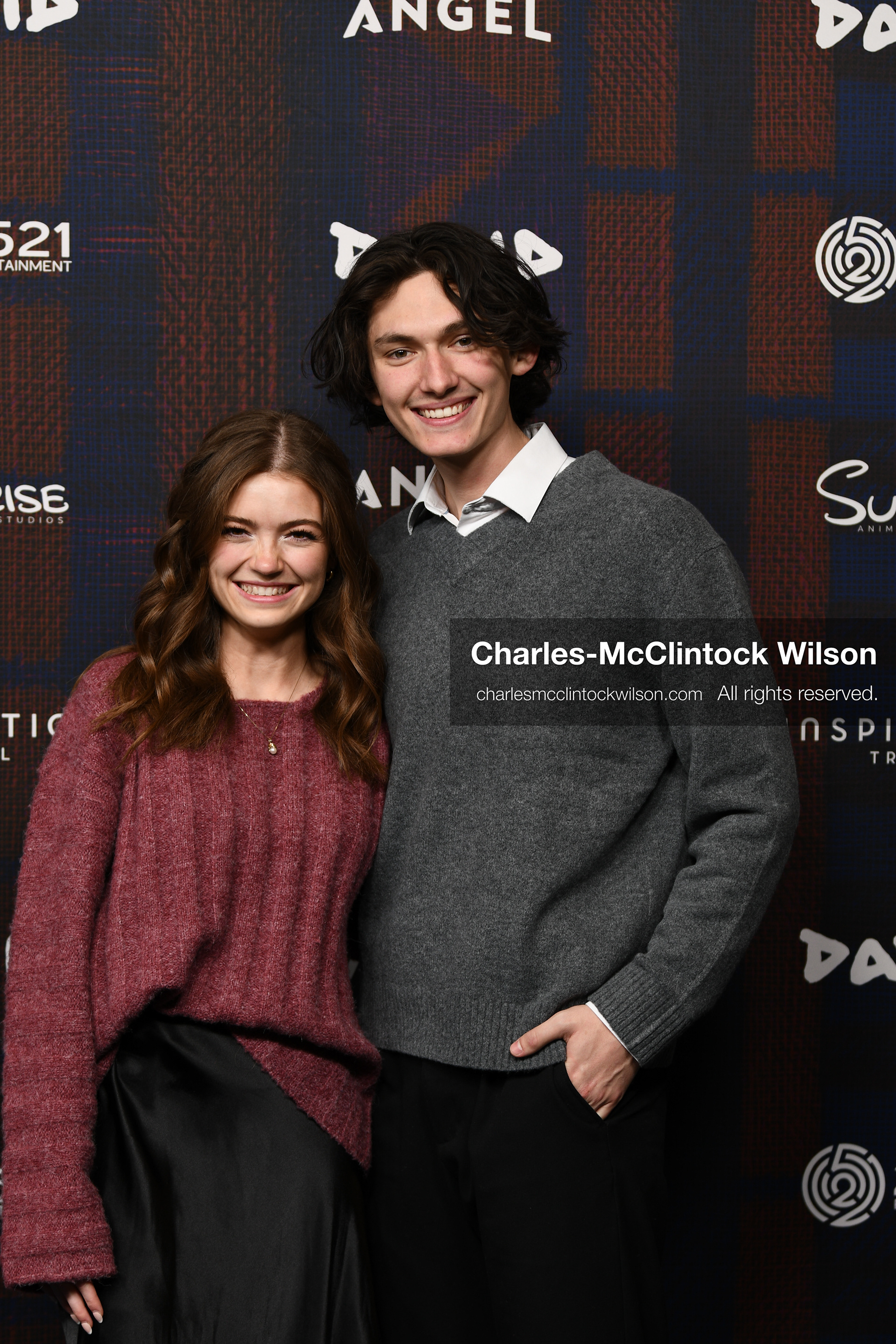 December 8, 2025, Lehi, Utah, USA: JORDAN MAE and JARON HOMER attend the world premiere of DAVID at Megaplex Theatres Thanksgiving Point in Lehi, Utah, USA. (Credit Image: © Charles-McClintock Wilson/ZUMA Press Wire)