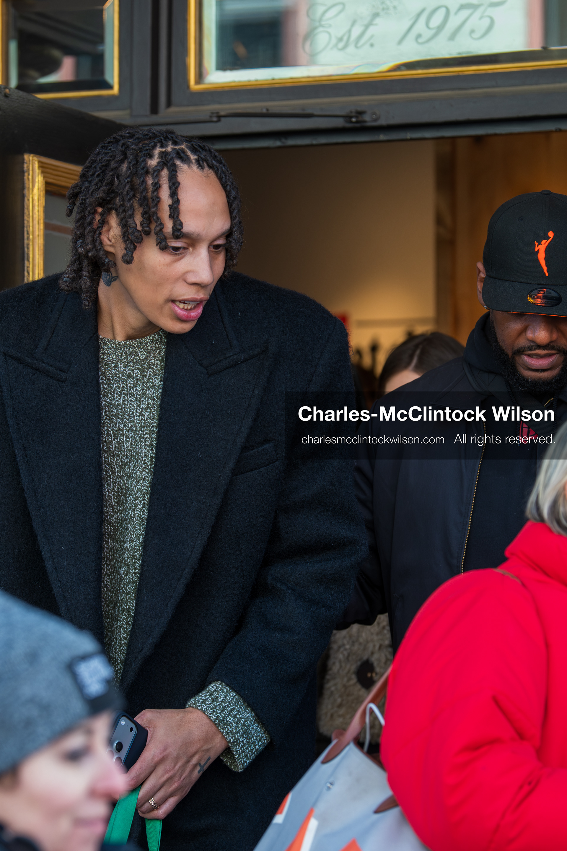 January 26, 2026, Park City, Utah, USA: US basketball player BRITTNEY GRINER interacts with fans while leaving The Vulture Spot during the 2026 Sundance Film Festival in Park City, Utah. (Credit Image: © Charles McClintock Wilson/ZUMA Press Wire)