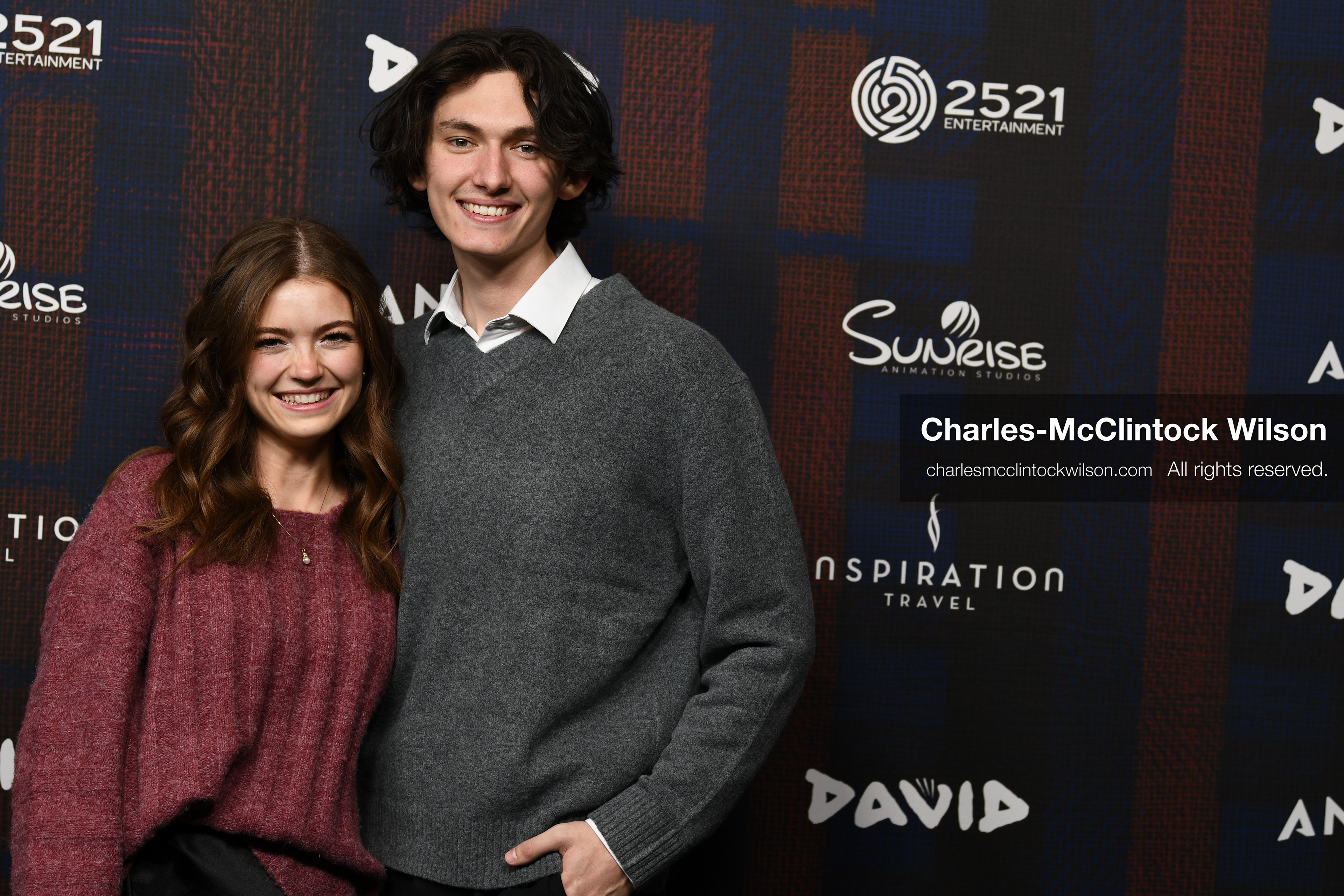 December 8, 2025, Lehi, Utah, USA: JORDAN MAE and JARON HOMER attend the world premiere of DAVID at Megaplex Theatres Thanksgiving Point in Lehi, Utah, USA. (Credit Image: © Charles-McClintock Wilson/ZUMA Press Wire)