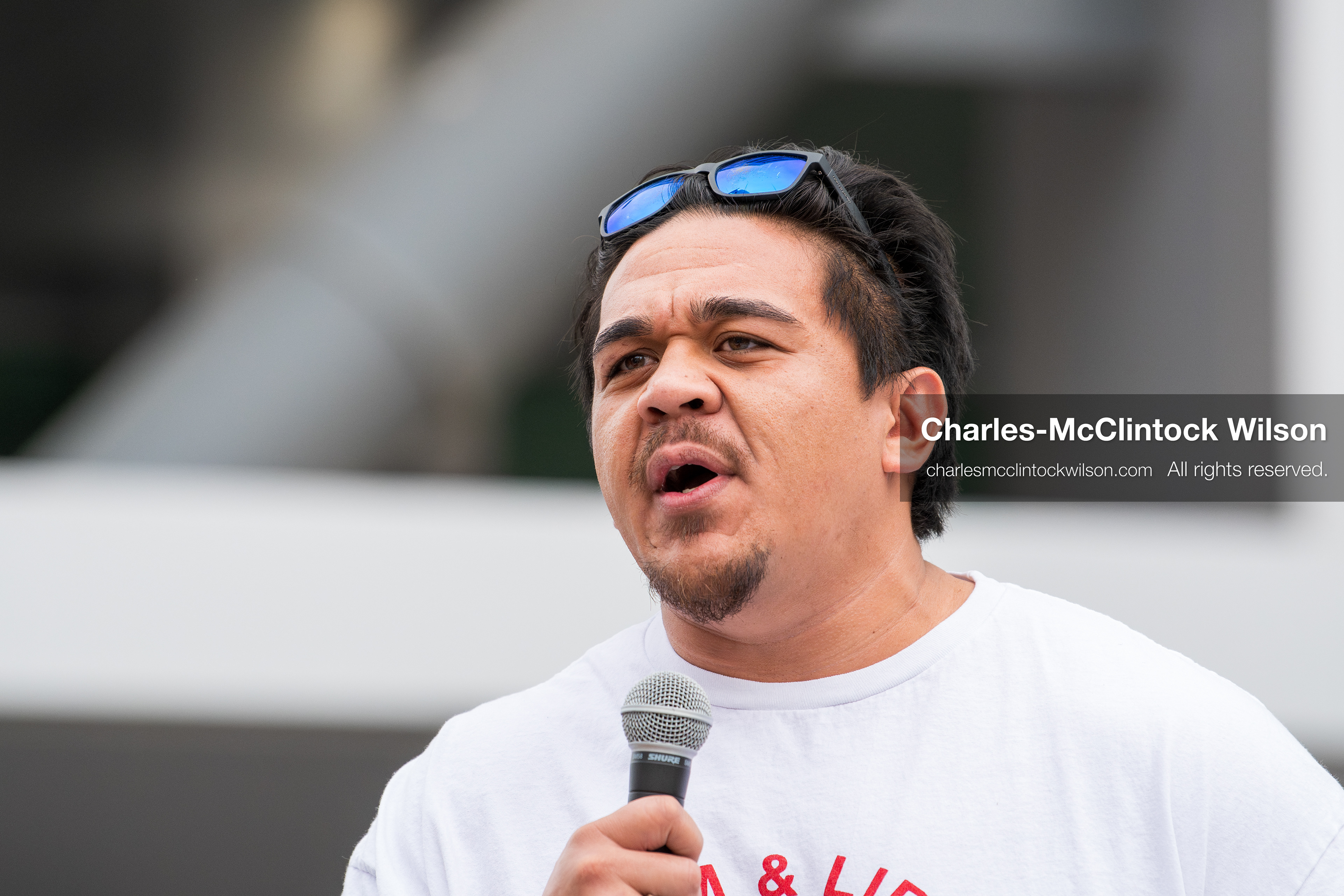 January 3, 2026, Salt Lake City, Utah, USA: A speaker addresses demonstrators during a protest against US military action in Venezuela outside the Wallace Federal Building in Salt Lake City, Utah. The protest was part of a nationwide mobilization opposing airstrikes and foreign intervention. (Credit Image: (c) Charles‑McClintock Wilson/ZUMA Press Wire)