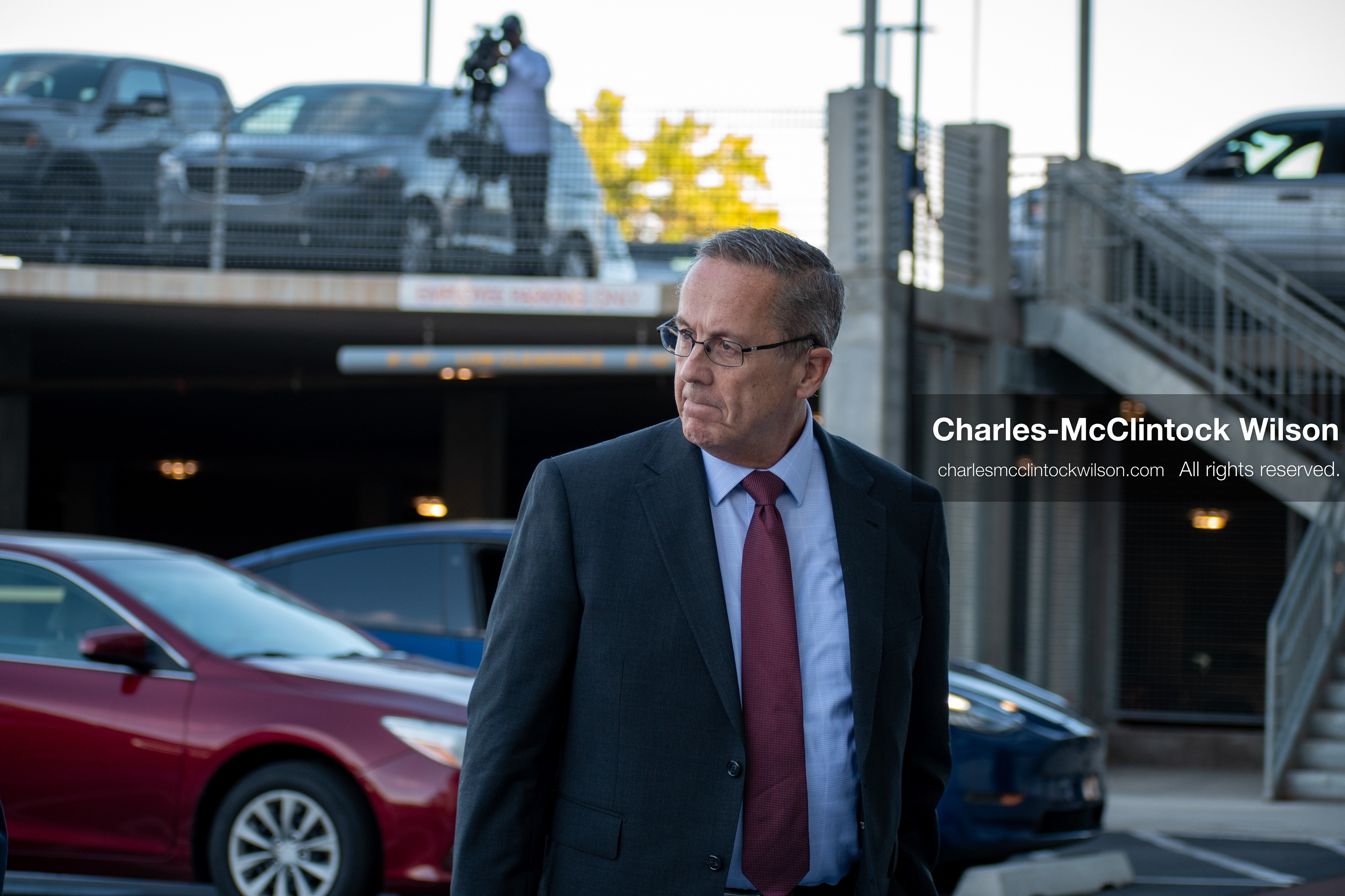 SEPTEMBER 29, 2025 — PROVO, UTAH, USA: Utah County Attorney Jeffrey Gray walks outside the Utah County Court ahead of a waiver hearing for Tyler Robinson. Robinson, charged with aggravated murder in the September 10 shooting death of conservative activist Charlie Kirk at Utah Valley University, appeared virtually for the proceedings. (Credit Image: © Charles‑McClintock Wilson / ZUMA Press Wire)