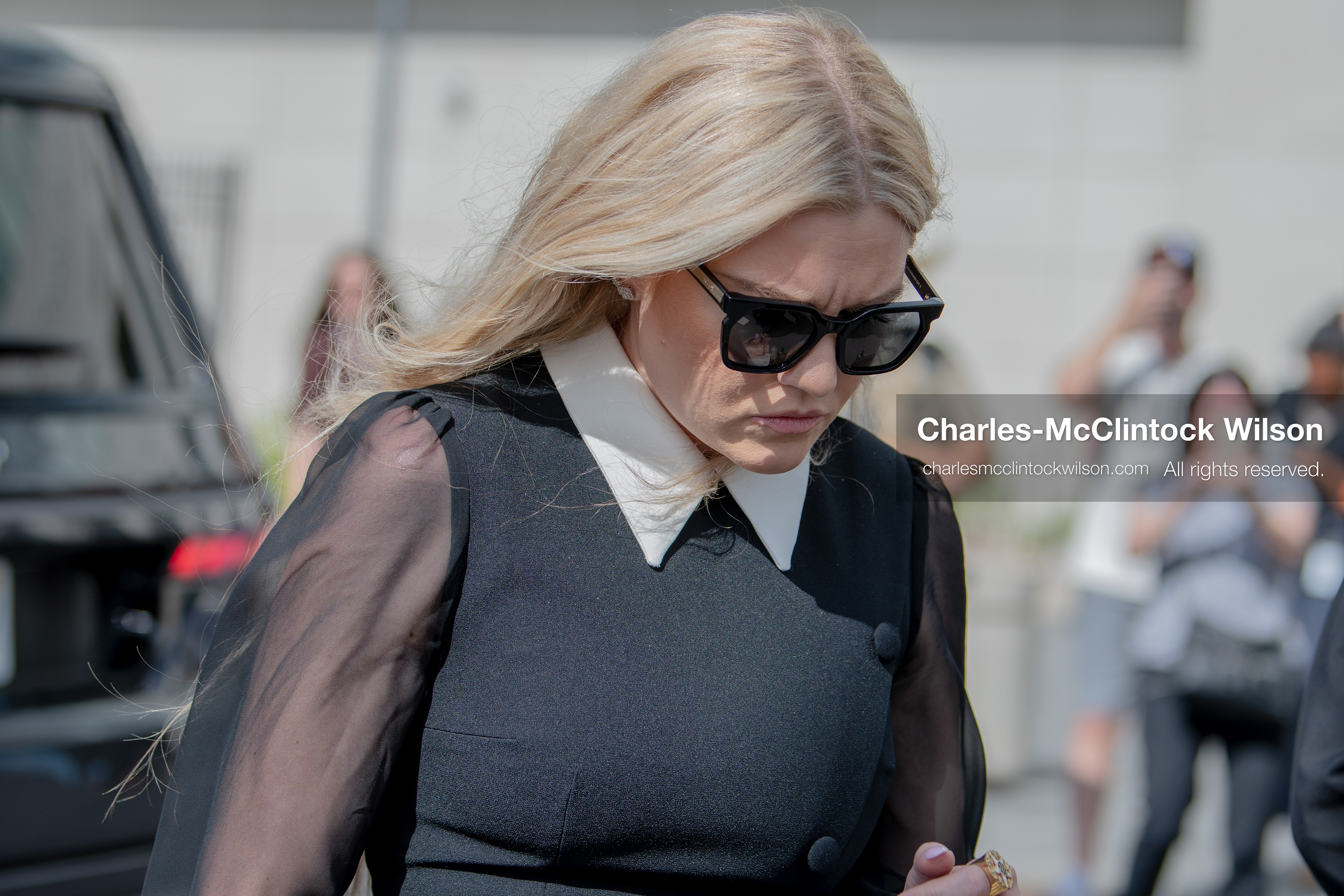  July 6, 2026, Provo, Utah, USA: ERIKA KIRK, CEO of Turning Point USA and widow of conservative activist Charlie Kirk, leaves the Fourth District Court in Provo following the preliminary hearing in the Tyler Robinson case. The hearing will determine whether prosecutors have established probable cause for the case to proceed. (Credit Image: © Charles-McClintock Wilson/ZUMA Press Wire)