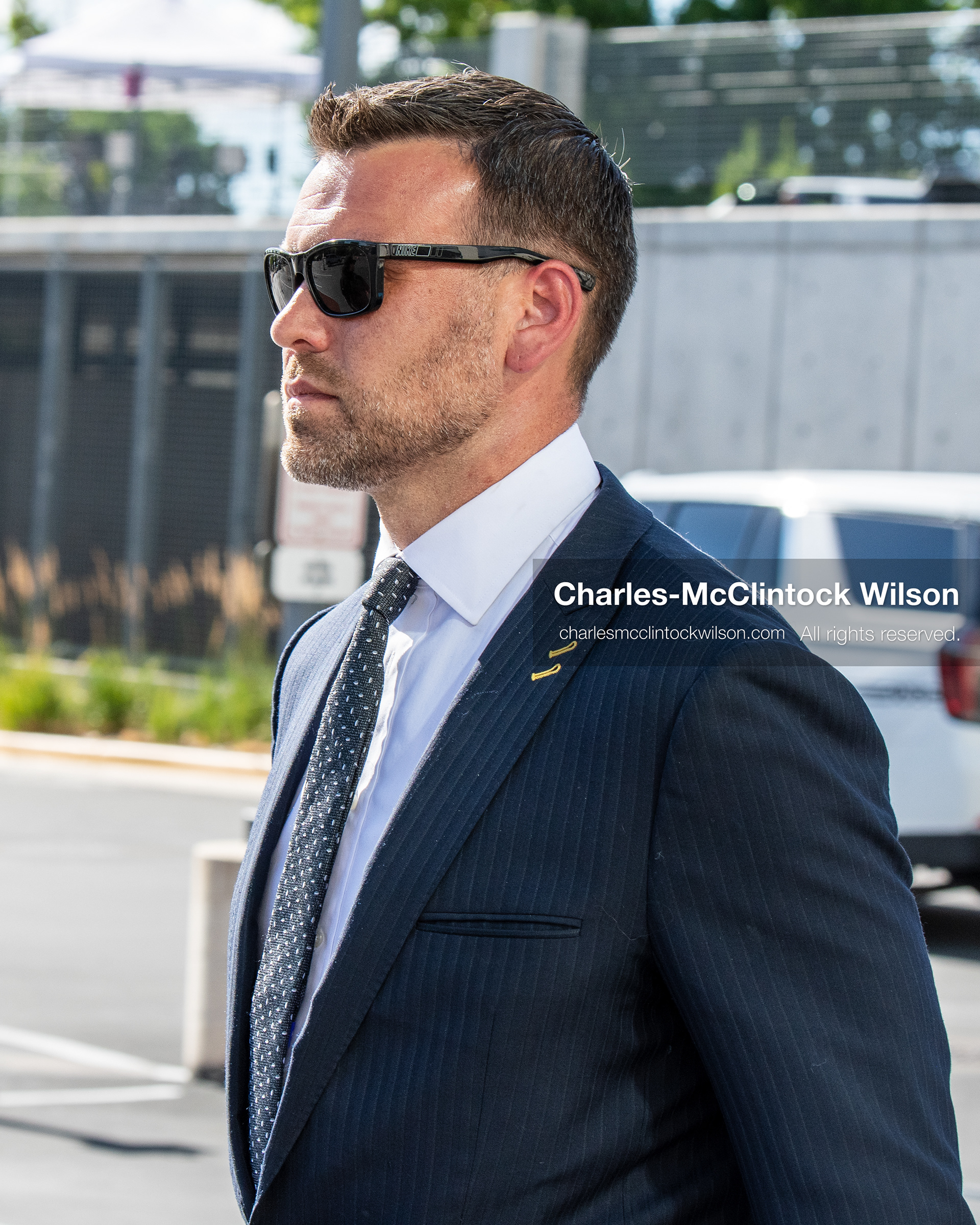 July 7, 2026, Provo, Utah, USA: JACK POSOBIEC, a conservative commentator and senior editor at Human Events, leaves the Fourth District Court in Provo after the second day of the preliminary hearing in the Tyler Robinson case. Prosecutors are continuing to present evidence to determine whether probable cause exists for the case to proceed to trial after conservative activist Charlie Kirk was fatally shot at Utah Valley University in 2025. (Credit Image: © Charles-McClintock Wilson/ZUMA Press Wire)