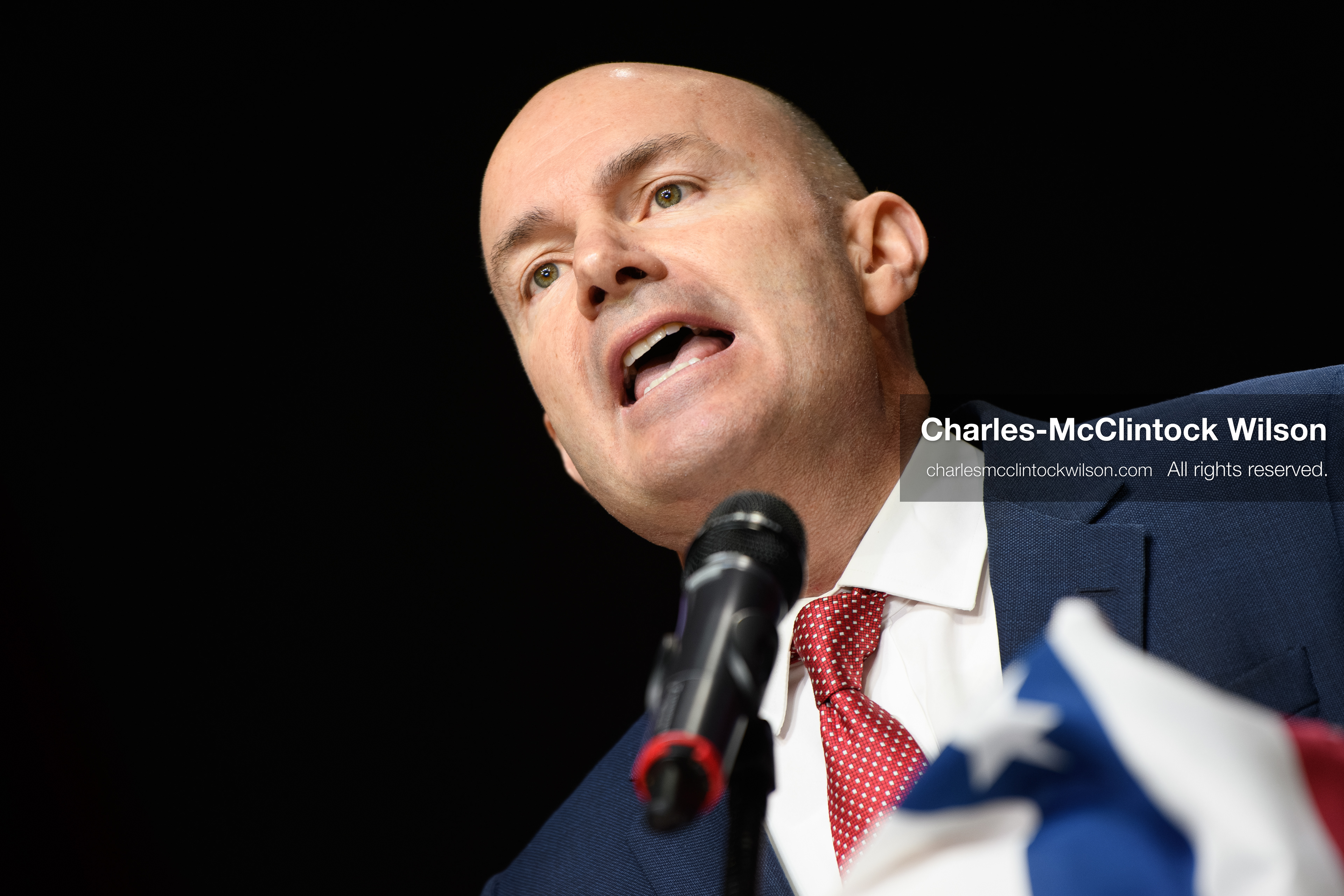 April 25, 2026, Orem, Utah, USA: U.S. Sen. MIKE LEE (R‑UT) speaks during the 2026 Utah Republican State Nominating Convention at the UCCU Center on the campus of Utah Valley University in Orem. (Credit Image: © Charles-McClintock Wilson/ZUMA Press Wire)