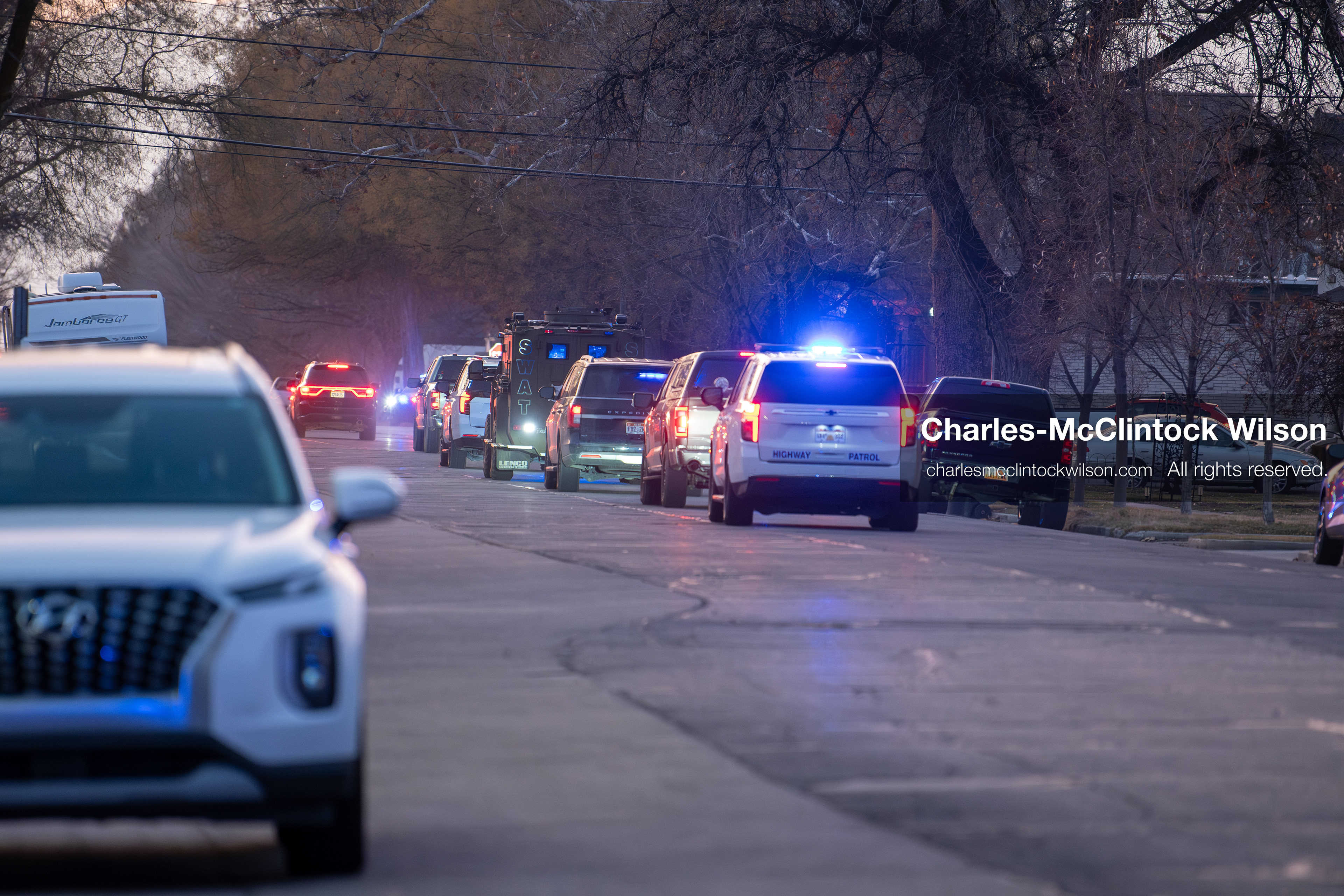 January 16, 2026, Provo, Utah, USA: A law enforcement motorcade leaves the Fourth Judicial District Courthouse in Provo, Utah, carrying Tyler Robinson after his court appearance on January 16, 2026. Robinson is the alleged killer of US conservative figure Charlie Kirk, who was fatally shot during an event at Utah Valley University. (Credit Image: © Charles-McClintock Wilson/ZUMA Press Wire)
