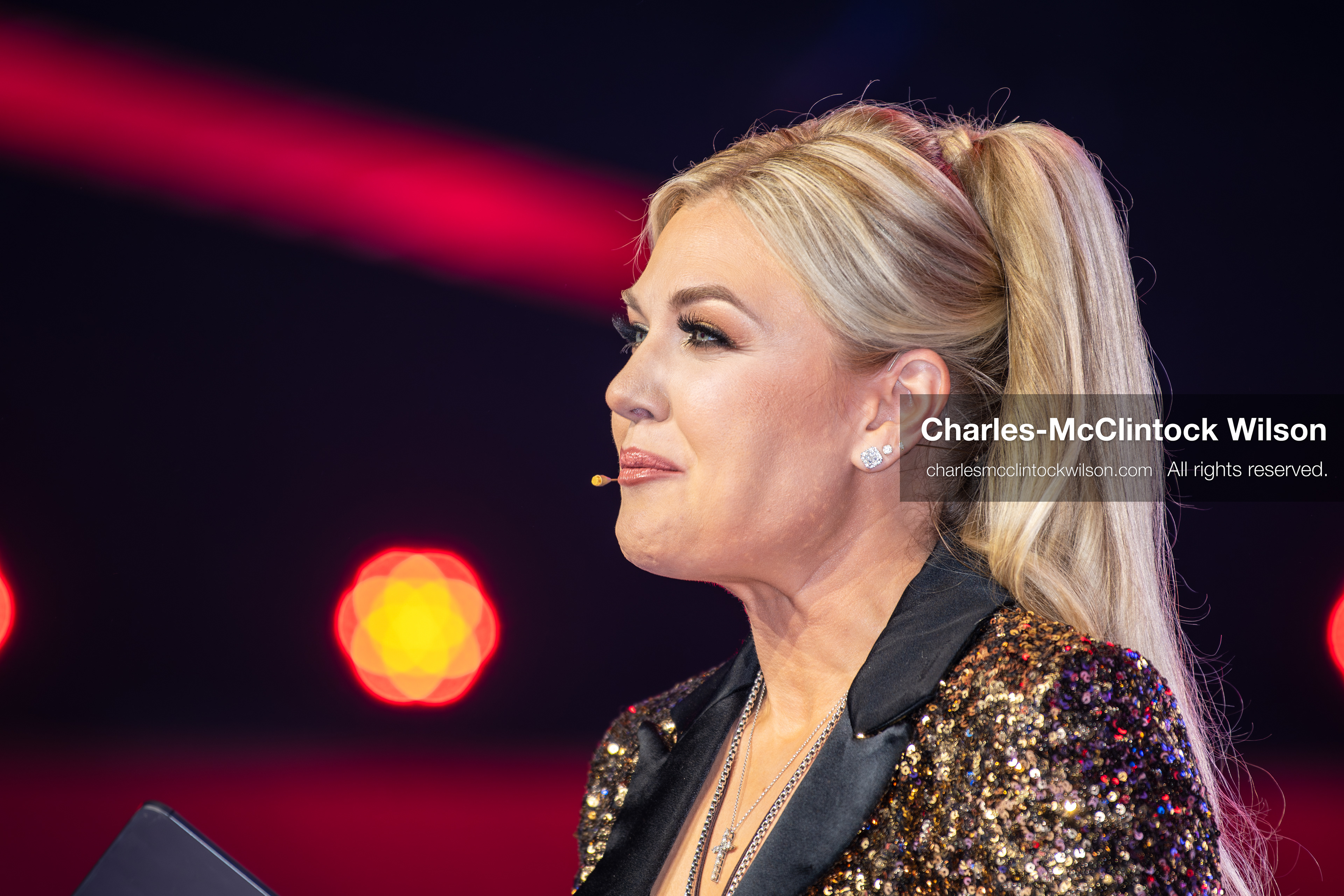 December 18, 2025, Phoenix, Arizona, USA: Mrs. Erika Kirk, CEO of Turning Point USA, speaks during Day One of Turning Point USA’s AmericaFest 2025 at the Phoenix Convention Center in Phoenix, Arizona.   (Credit Image: © Charles‑McClintock Wilson/ZUMA Press Wire)