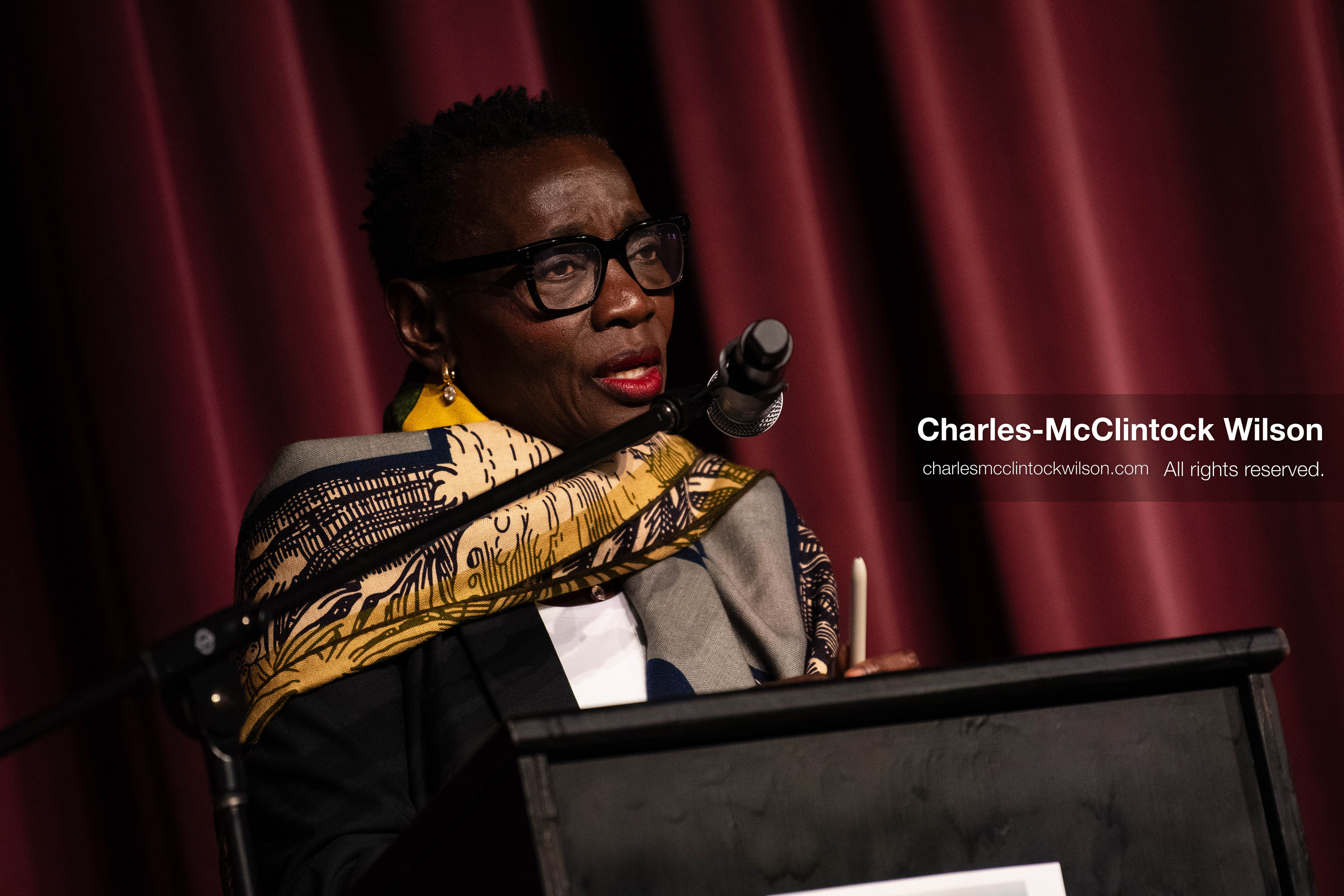 June 24, 2026, Salt Lake City, Utah, USA: Dr. AUMA OBAMA, founder of the Sauti Kuu Foundation and sister of former US president Barack Obama, speaks to attendees during the ''You(th) Matter'' community event at Glendale Middle School in Salt Lake City, Utah. (Credit Image: © Charles-McClintock Wilson/ZUMA Press Wire)