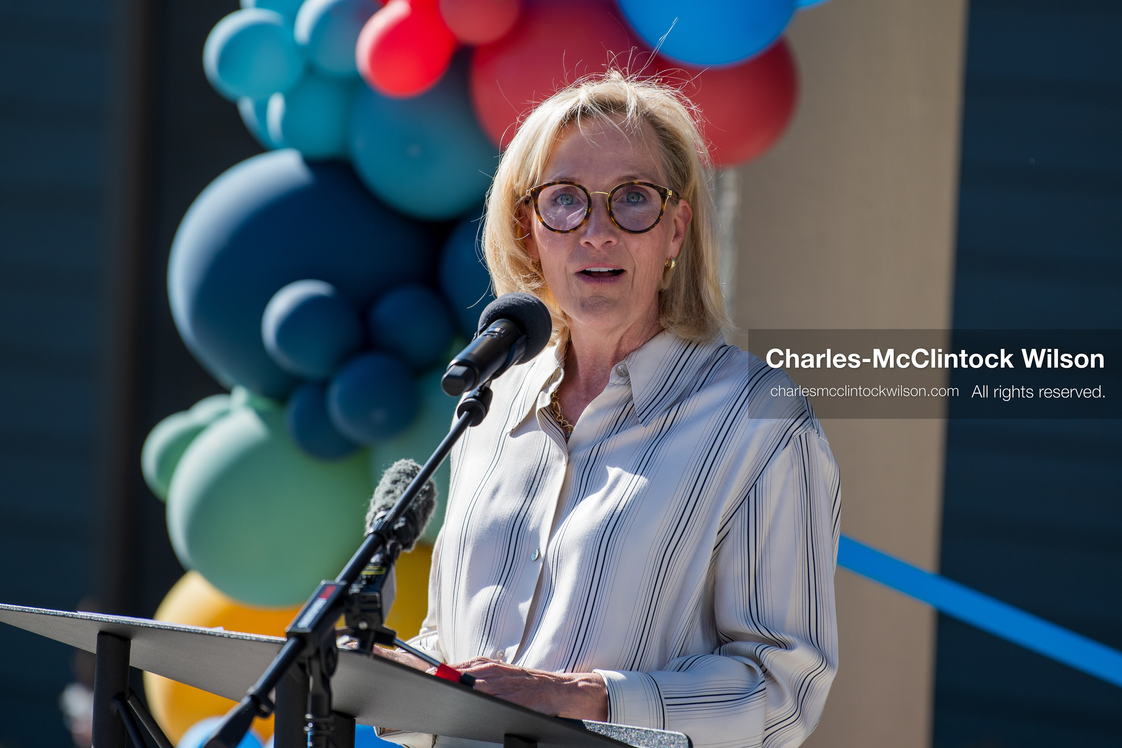 May 28, 2026, Lehi, Utah, USA: CHRISTINE IVORY, cofounder of Ivory Innovations, speaks during the opening of Innovation Park at Holbrook Farms and the Lehi Rippy Literacy Center on May 28 2026 in Lehi Utah. (Credit Image: © Charles-McClintock Wilson/ZUMA Press Wire)