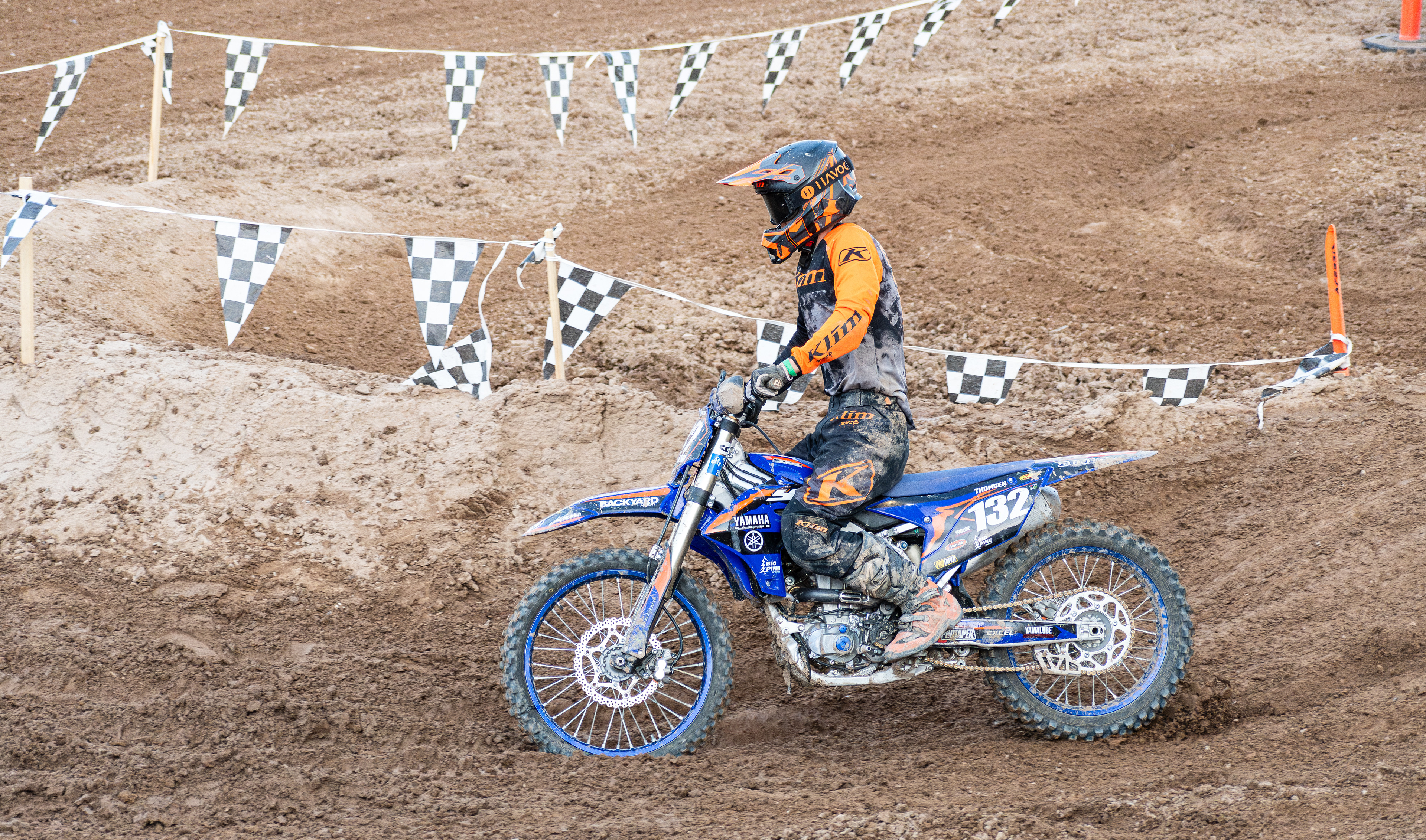 Nephi, Utah – June 28, 2025: A motocross rider competes during the Juab Xtreme Racing event at Juab County Fairgrounds.