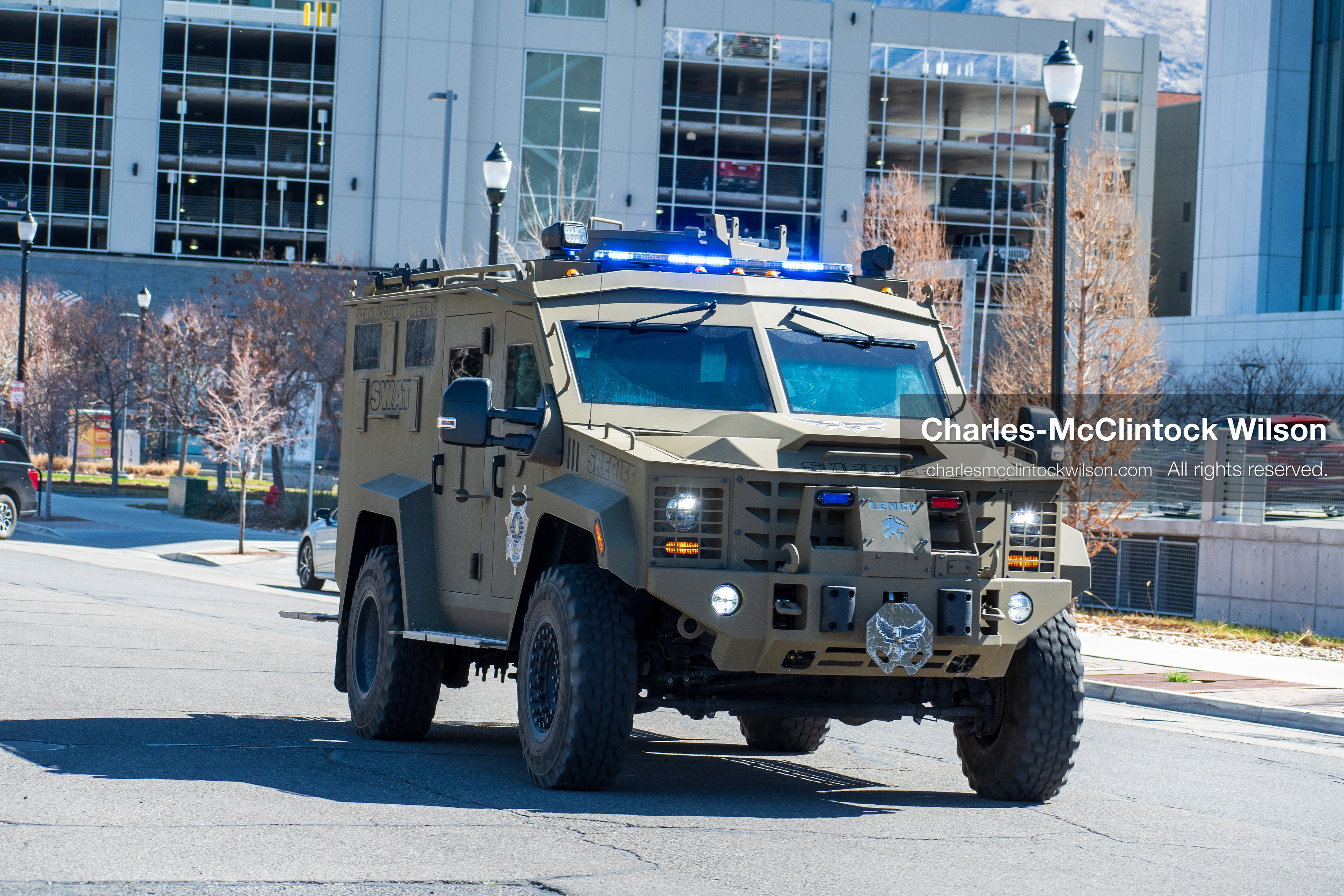 March 13, 2026, Provo, Utah, USA: An armored Utah County Sheriff's vehicle transports Tyler Robinson away from the Fourth District Court in Provo, Utah, on March 13, 2026, following a hearing on media access in the case involving the death of American political activist Charlie Kirk. (Credit Image: © Charles-McClintock Wilson/ZUMA Press Wire)