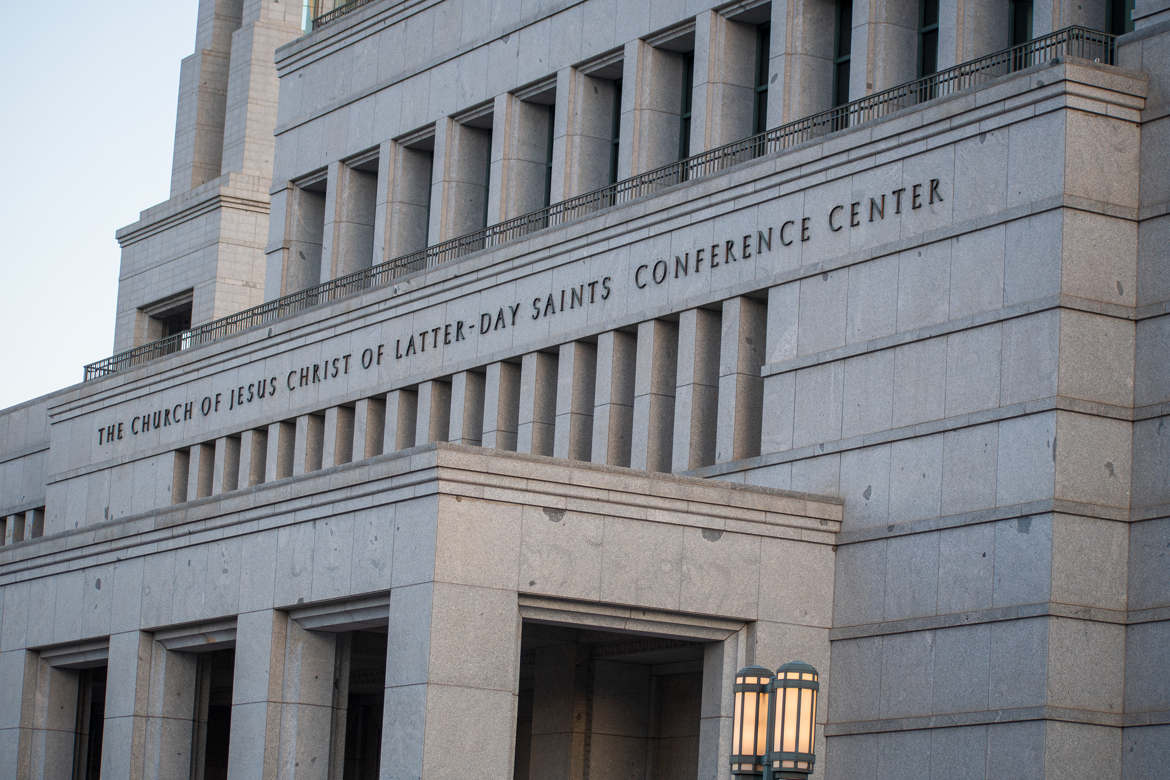 October 6, 2025, Salt Lake City, Utah, USA: Exterior view of the Conference Center of the Church of Jesus Christ of Latter-day Saints during the public viewing for Russell M. Nelson, the Church's 17th president. Nelson died at his home in Salt Lake City, Utah, on September 27, 2025, at the age of 101. (Credit Image: © Charles-McClintock Wilson/ZUMA Press Wire)