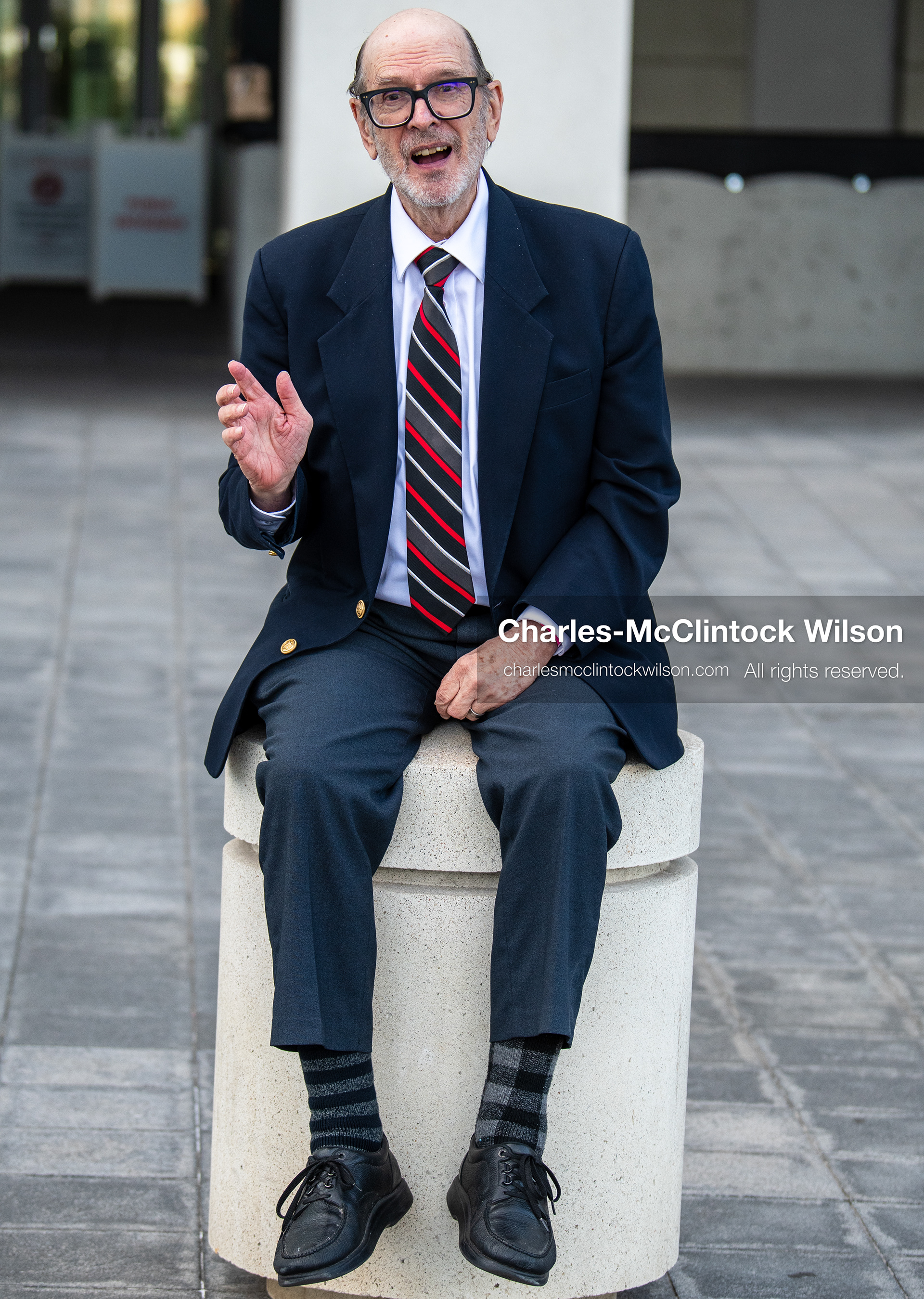 July 10, 2026, Provo, Utah, USA: CHARLES SHIPP of Highland, Utah, sits outside the Fourth District Court in Provo during the fifth day of the preliminary hearing in the Tyler Robinson case. (Credit Image: © Charles-McClintock Wilson/ZUMA Press Wire)