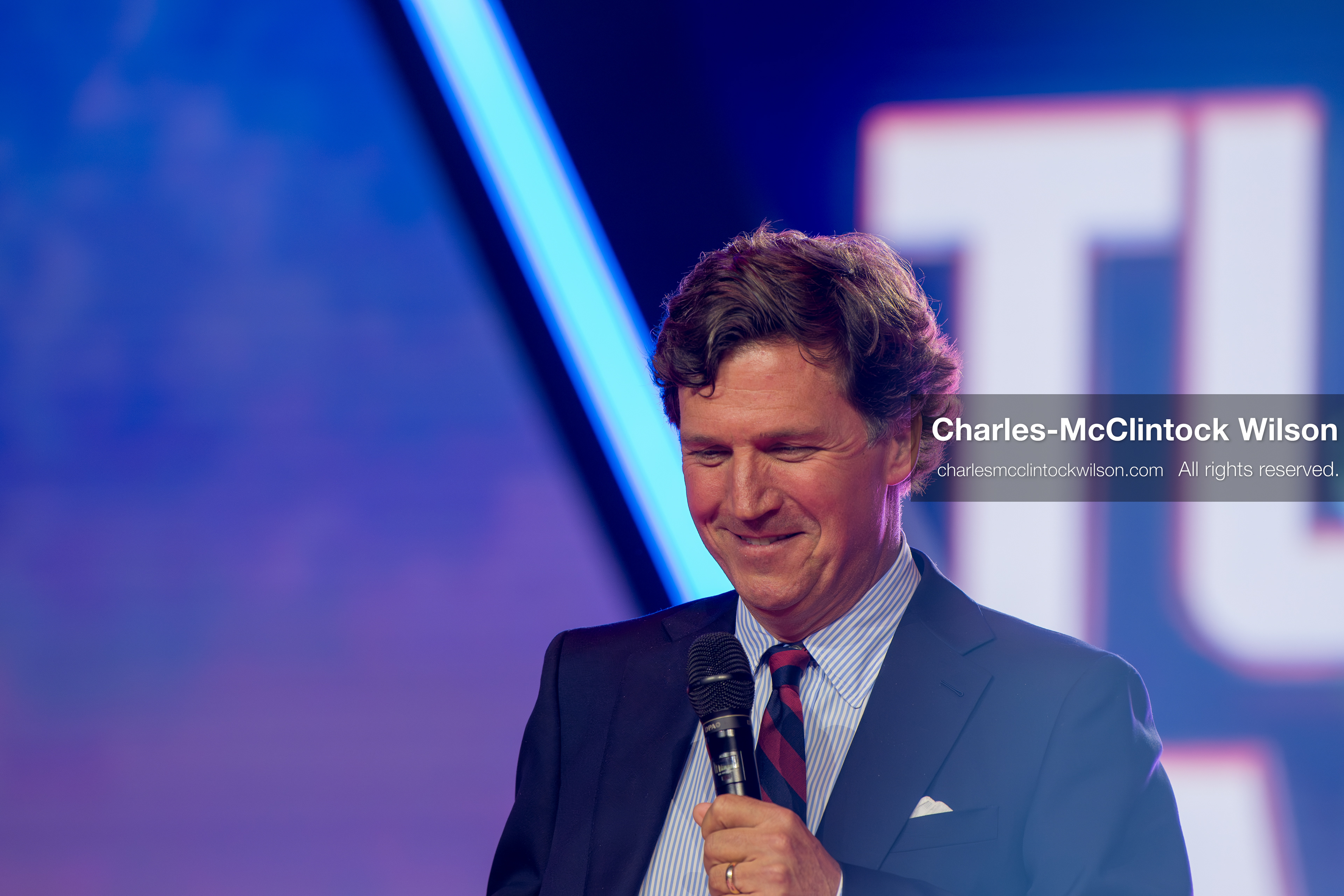 December 18, 2025, Phoenix, Arizona, USA: Tucker Carlson speaks on Day One of Turning Point USA’s AmericaFest 2025 at the Phoenix Convention Center in Phoenix, Arizona.   (Credit Image: © Charles‑McClintock Wilson/ZUMA Press Wire)