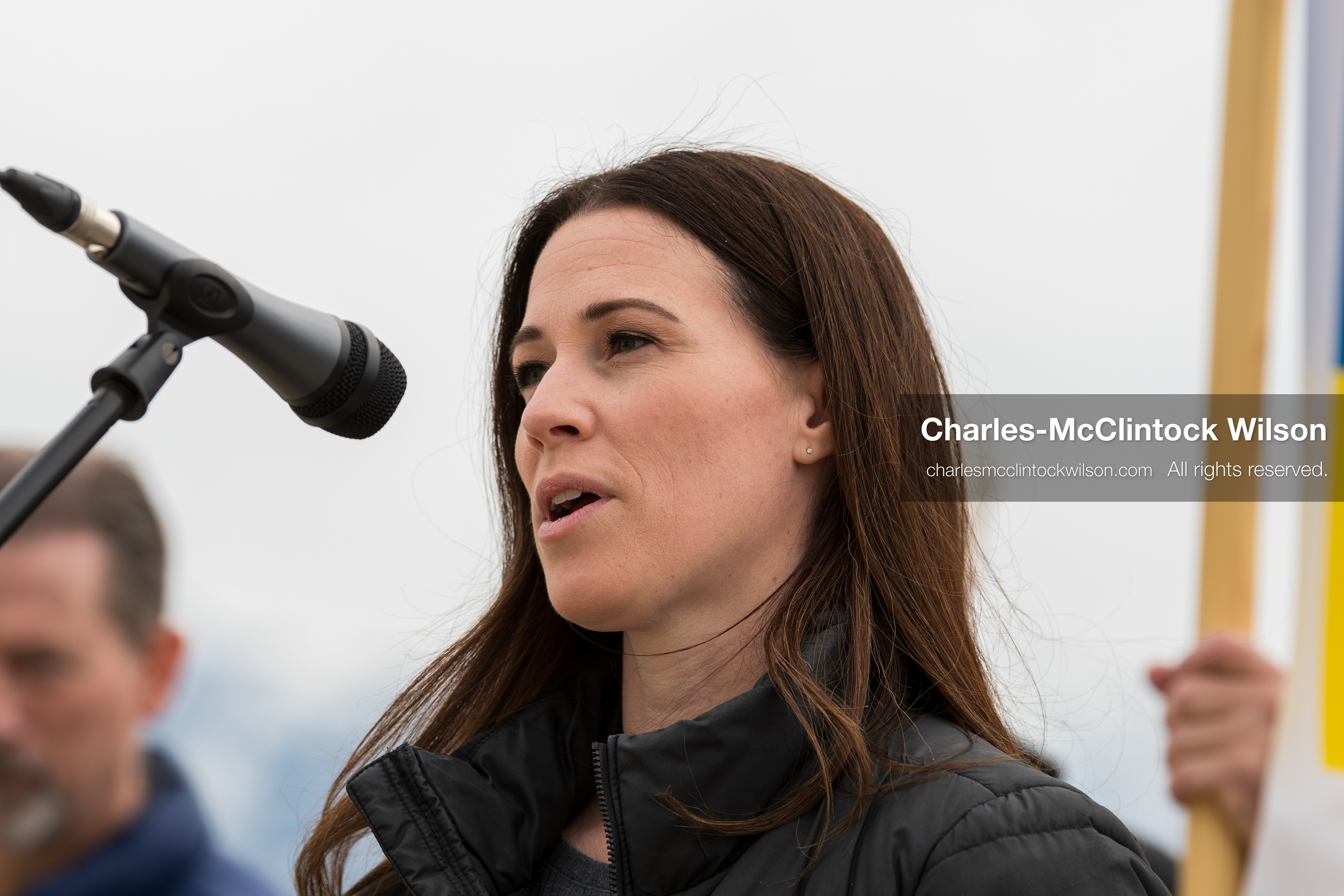 February 28, 2026, Salt Lake City, Utah, USA: STEPHANIE PITCHER, Utah state senator and a Democrat from Utah, speaks during the Stand With Ukraine rally at the Utah State Capitol. The event marked the four year anniversary of the full scale Russian invasion of Ukraine and brought community members together in support of Ukrainians and local humanitarian efforts. (Credit Image: © Charles McClintock Wilson/ZUMA Press Wire)