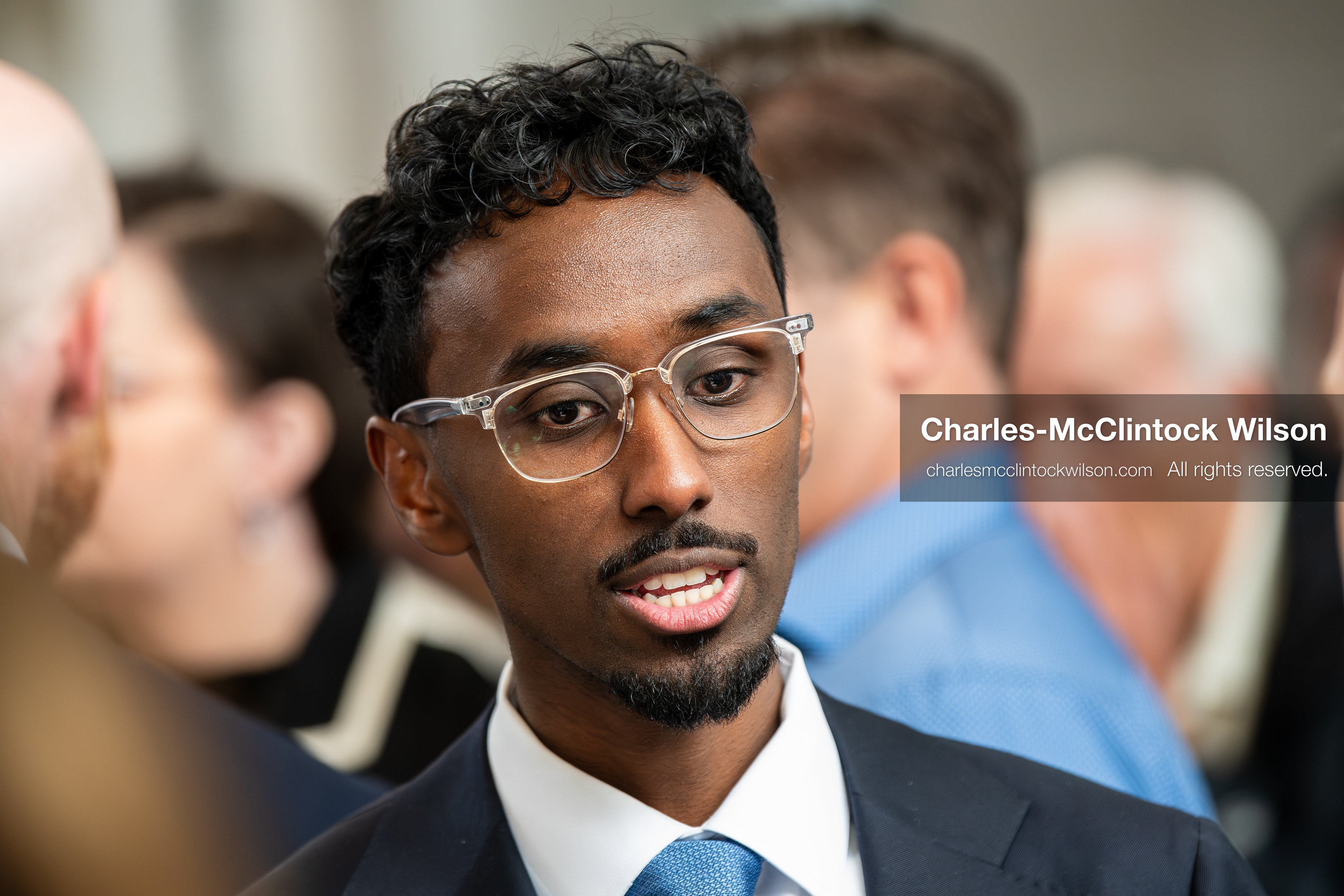 April 25, 2026, Sandy, Utah, USA: LIBAN MOHAMED, a candidate for the Democratic nomination in Utah's 1st Congressional District, attends the 2026 Utah Democratic Convention at Jordan High School in Sandy. (Credit Image: © Charles-McClintock Wilson/ZUMA Press Wire)