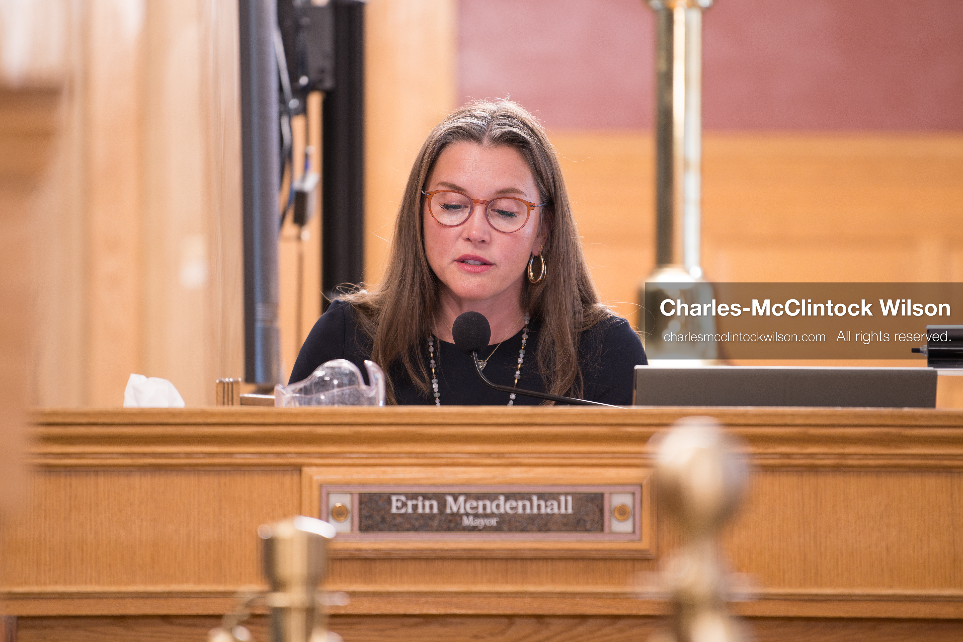 May 5, 2026, Salt Lake City, Utah, USA: Salt Lake City Mayor ERIN MENDENHALL speaks during the Salt Lake City Council's formal meeting in Salt Lake City on Tuesday, May 5, 2026. The meeting included public hearings on a proposed camping and public property ordinance. (Credit Image: © Charles-McClintock Wilson/ZUMA Press Wire)