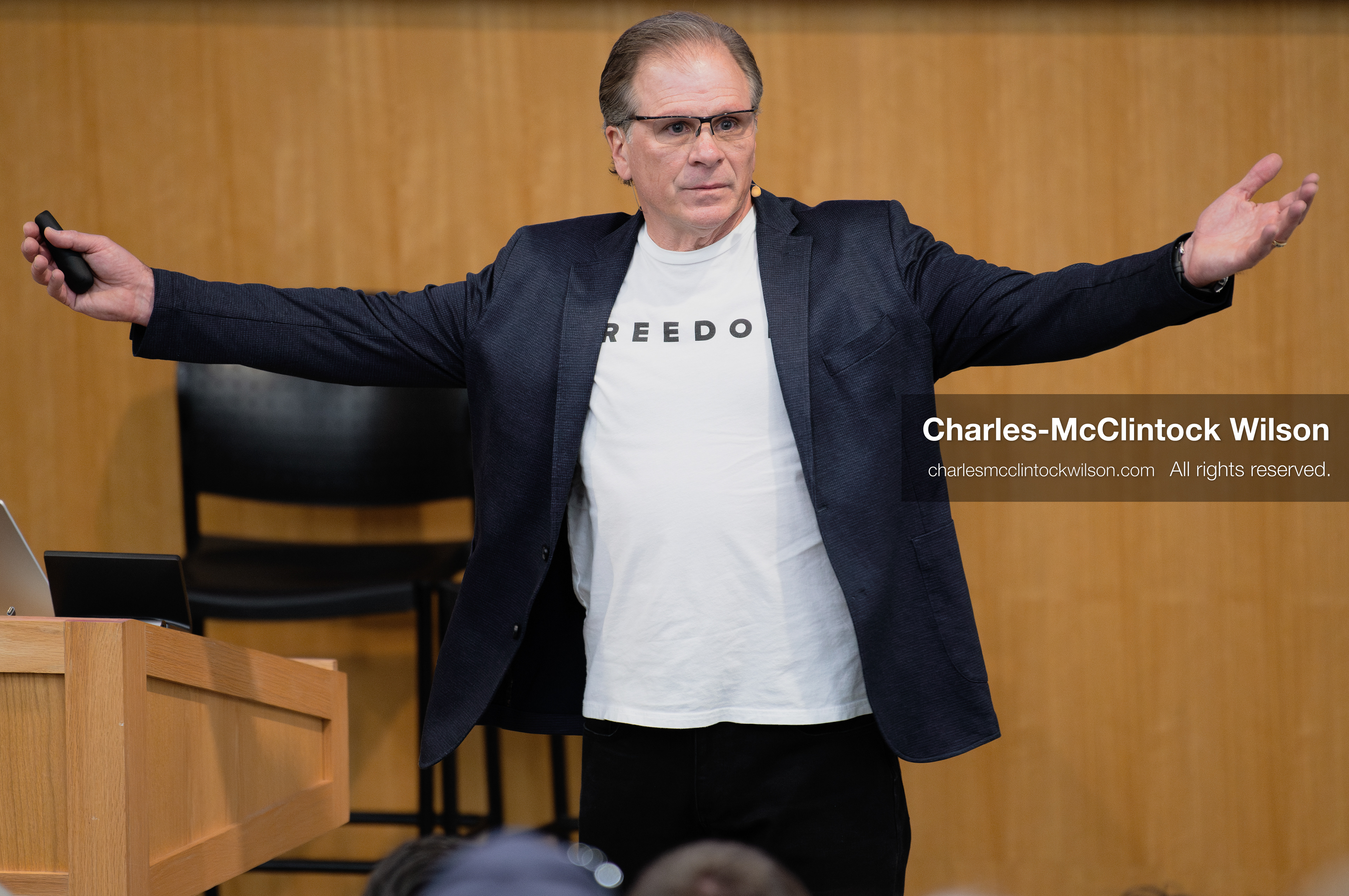 March 26, 2026, Orem, Utah, USA: US author, Christian apologist, and founder of http://CrossExamined.org Frank Turek speaks during a stop on his “Change My Mind” College Tour at Utah Valley University in Orem, Utah. The event, hosted by Ratio Christi, included discussions on faith, philosophy, and the problem of evil. (Credit Image: © Charles-McClintock Wilson/ZUMA Press Wire)