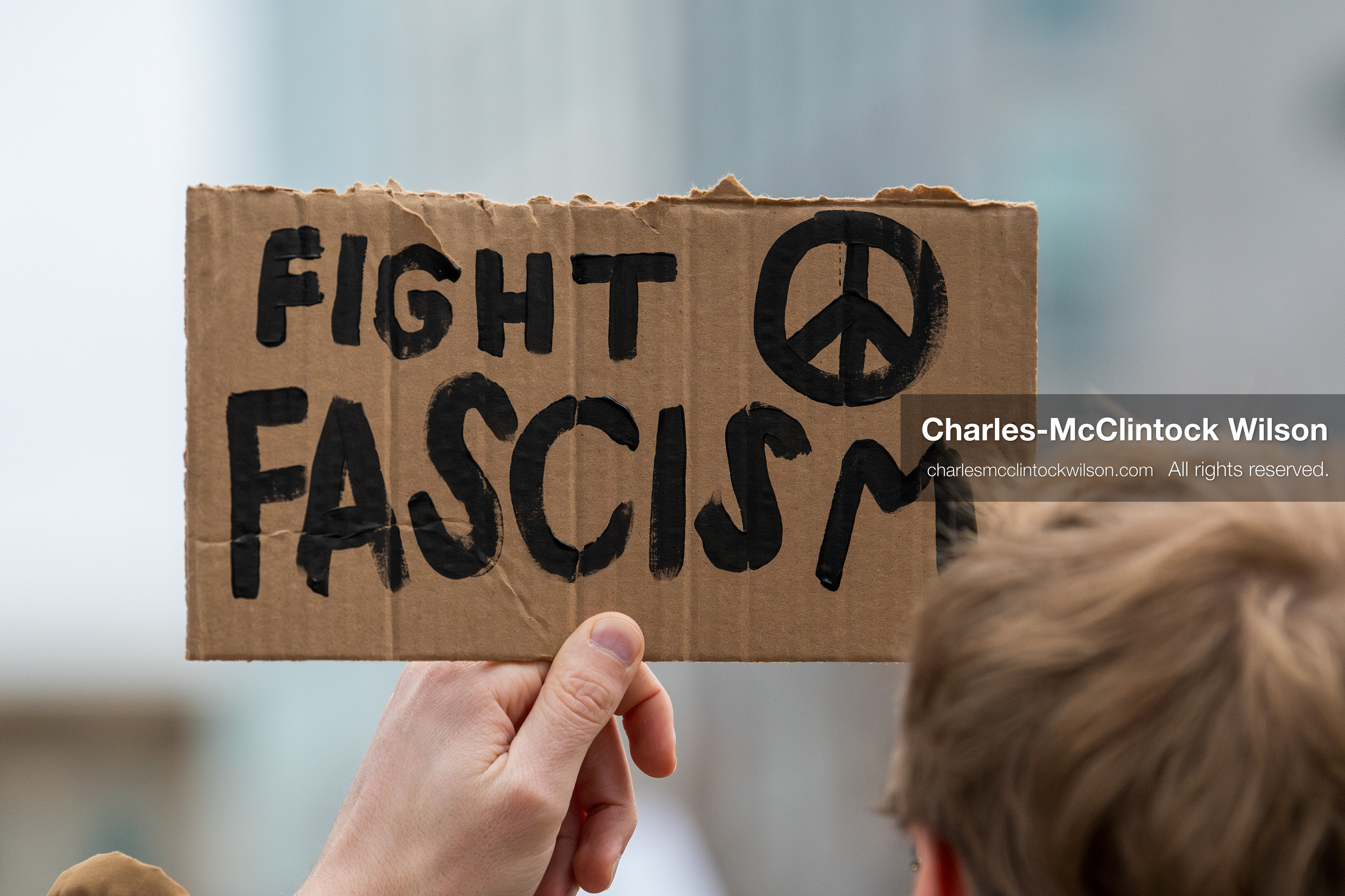 January 3, 2026, Salt Lake City, Utah, USA: A protester holds a sign during a demonstration against US action in Venezuela outside the Wallace Federal Building in Salt Lake City, Utah. The protest was part of a nationwide mobilization responding to recent military developments. (Credit Image: (c) Charles‑McClintock Wilson/ZUMA Press Wire)