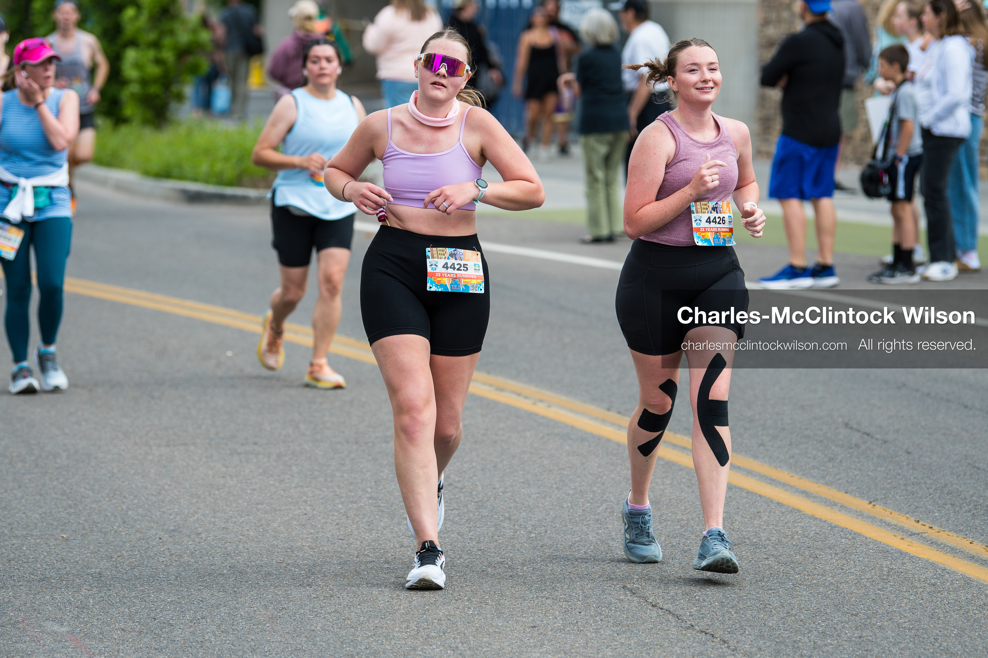 May 16, 2026, Ogden, Utah, USA: Runners make their way along the course during the 25th Annual America First Ogden Marathon in Ogden, Utah, on Saturday, May 16, 2026. The event drew thousands of participants and spectators for the milestone 25th running of the marathon. (Credit Image: © Charles-McClintock Wilson/ZUMA Press Wire)