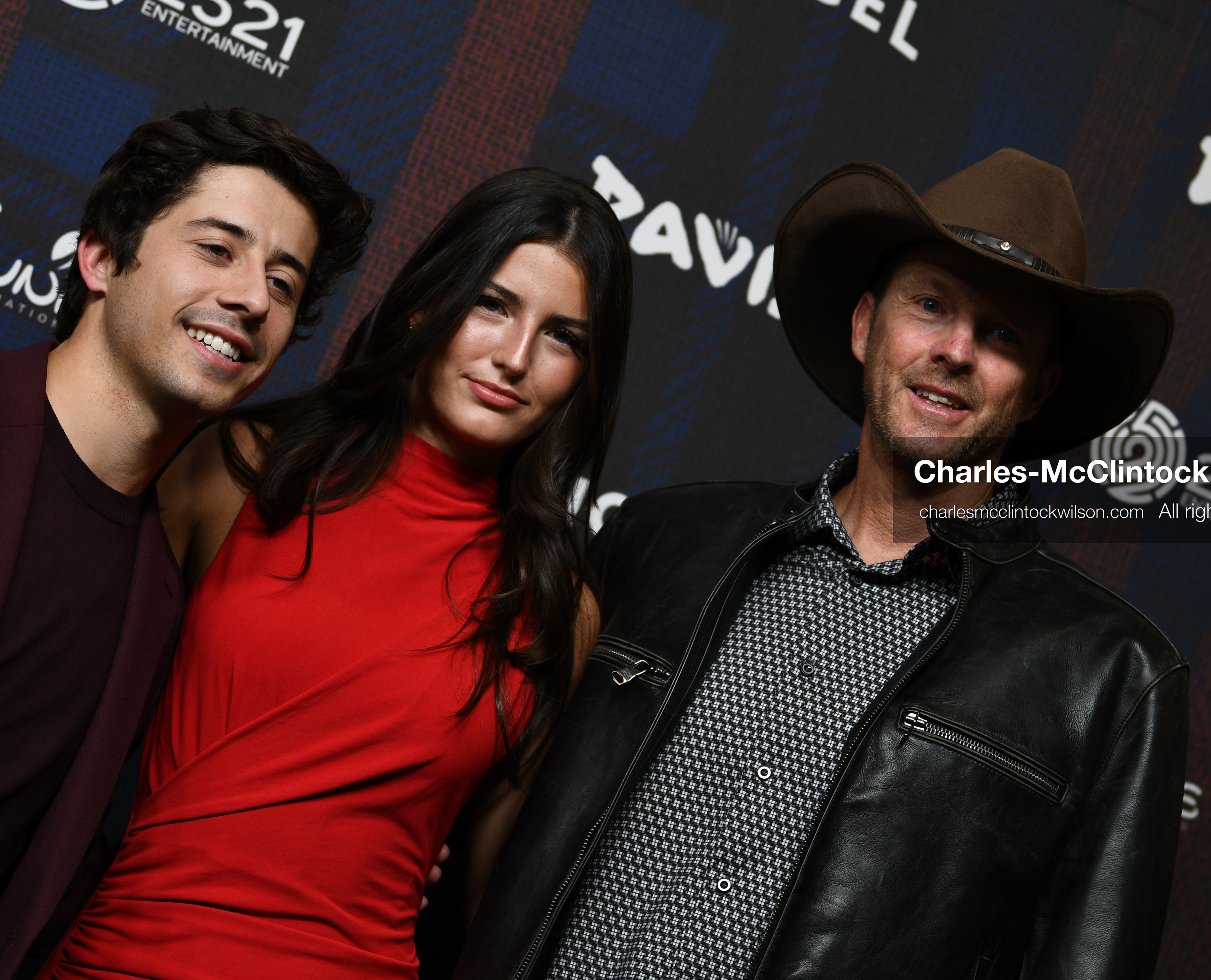 December 8, 2025, Lehi, Utah, USA: (L-R) BRANDON ENGMAN, LOUISE BURTON and JOHN BURTON attend the world premiere of DAVID at Megaplex Theatres Thanksgiving Point in Lehi, Utah, USA. (Credit Image: © Charles-McClintock Wilson/ZUMA Press Wire)