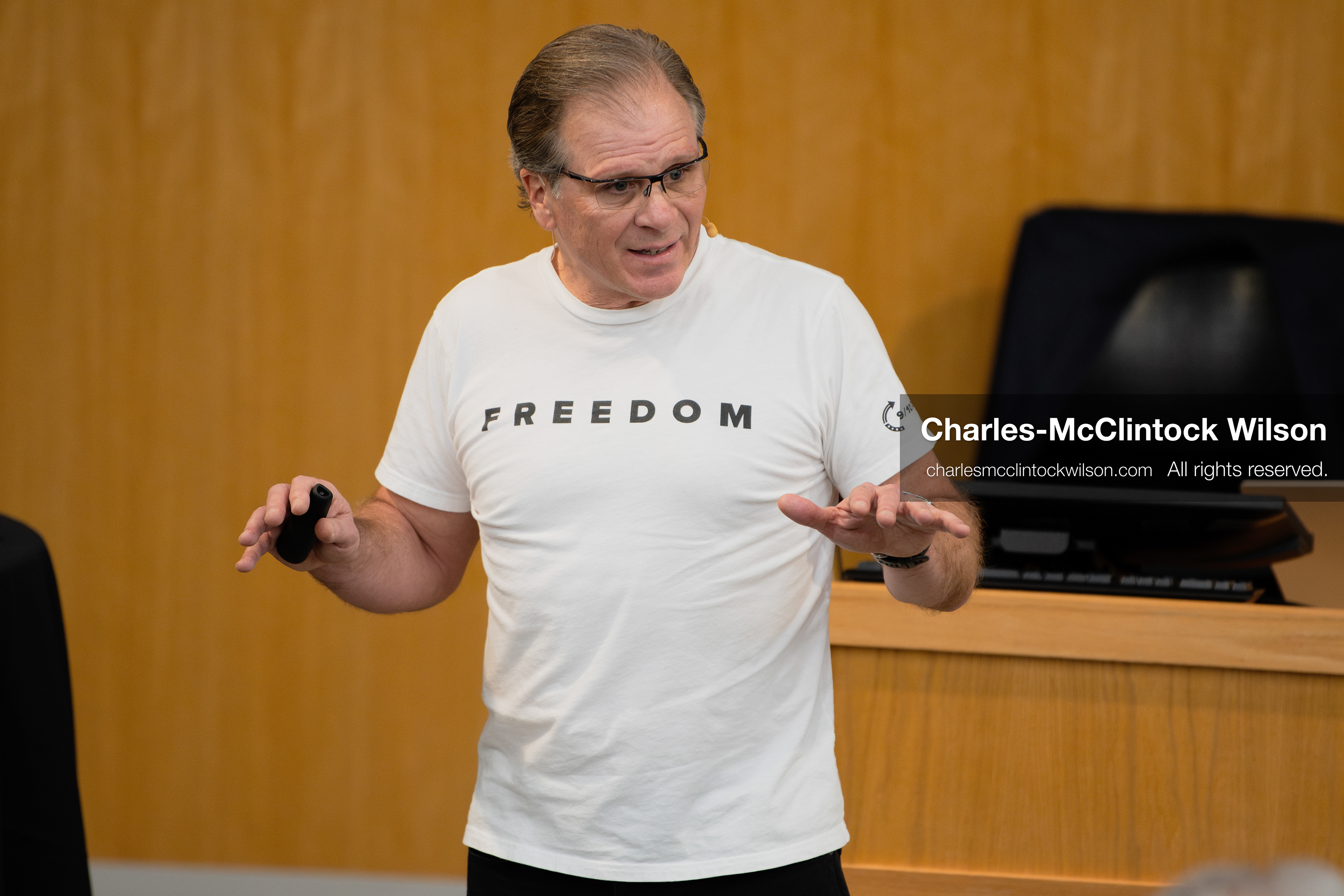 March 26, 2026, Orem, Utah, USA: US author, Christian apologist, and founder of http://CrossExamined.org Frank Turek speaks during a stop on his “Change My Mind” College Tour at Utah Valley University in Orem, Utah. The event, hosted by Ratio Christi, included discussions on faith, philosophy, and the problem of evil. (Credit Image: © Charles-McClintock Wilson/ZUMA Press Wire)