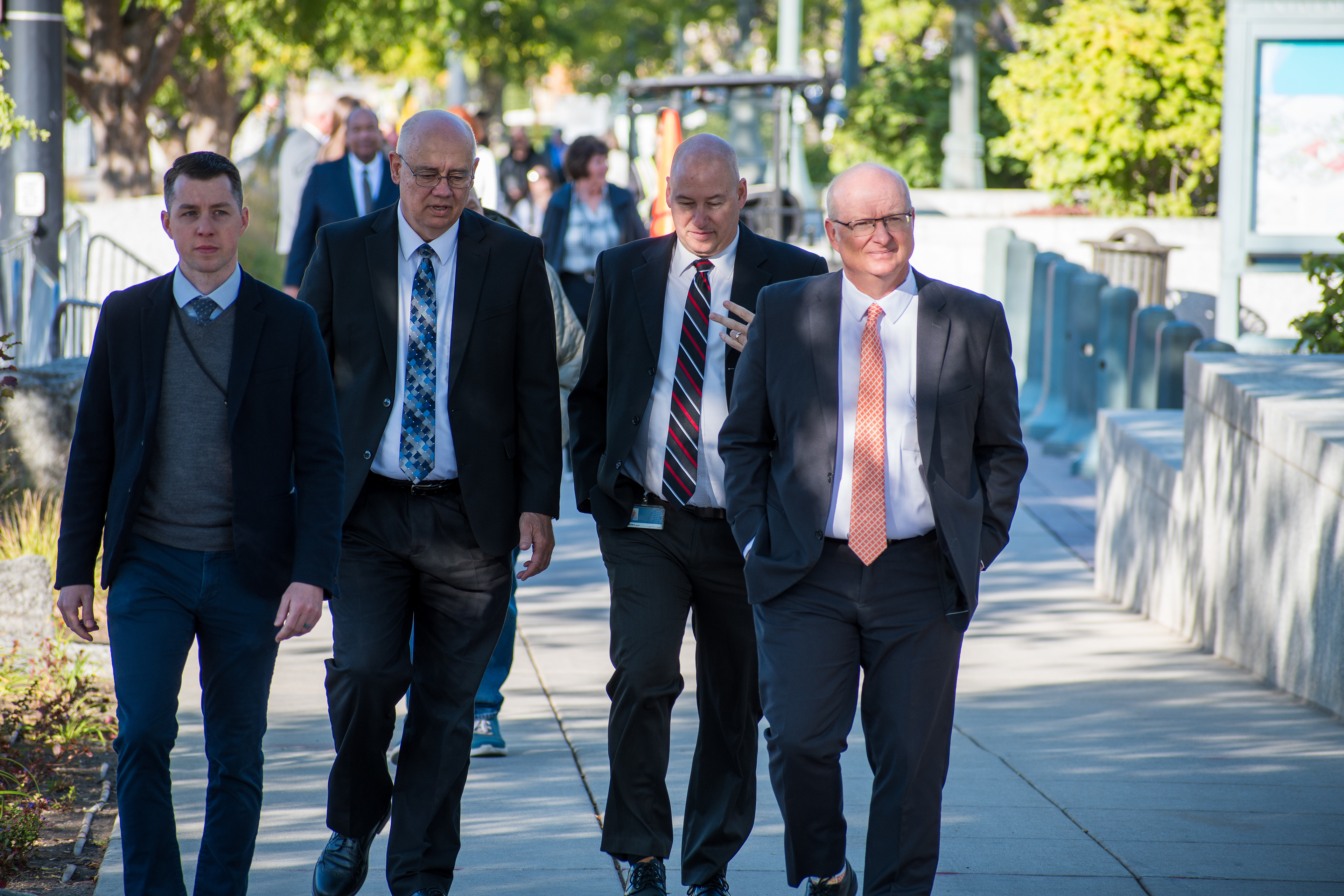 October 6, 2025, Salt Lake City, Utah, USA: People wait in line outside the Conference Center during the public viewing for RUSSELL M. NELSON, the 17th president of the Church of Jesus Christ of Latter-day Saints. Nelson died at his home in Salt Lake City, Utah, on September 27, 2025, at the age of 101. (Credit Image: © Charles-McClintock Wilson/ZUMA Press Wire)