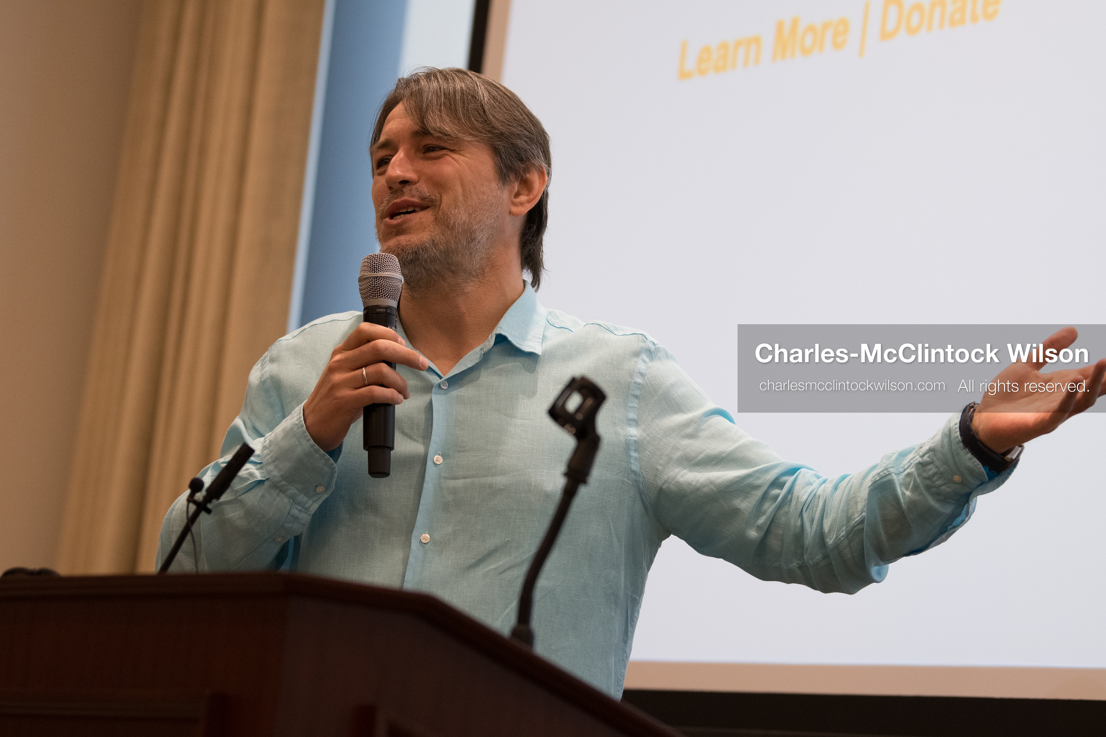  July 23, 2026, Salt Lake City, Utah, USA: Ukrainian activist SERHIY PRYTULA speaks during a community meeting at the Utah State Capitol building in Salt Lake City, Utah, on Thursday, July 23, 2026. The event, titled ''Ukraine in the Fifth Year of the Full-Scale War: An Honest Conversation,'' was hosted by the Prytula Foundation USA to discuss civil defense and ongoing humanitarian aid initiatives. (Credit Image: © Charles-McClintock Wilson/ZUMA Press Wire)