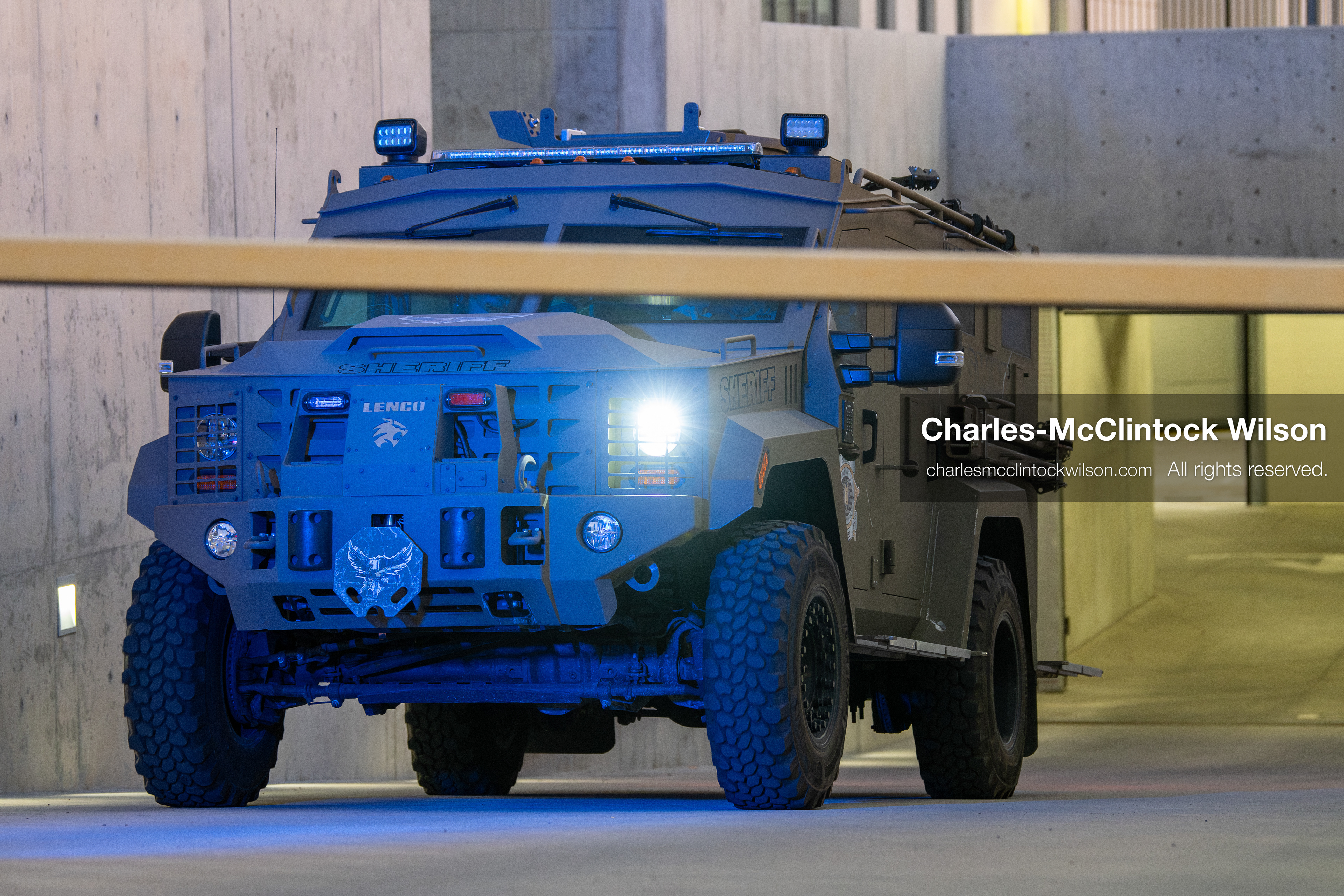 January 16, 2026, Provo, Utah, USA: A law enforcement armored vehicle leaves the Fourth Judicial District Courthouse in Provo, Utah, carrying Tyler Robinson after his court appearance on January 16, 2026. Robinson is the alleged killer of US conservative figure Charlie Kirk, who was fatally shot during an event at Utah Valley University. (Credit Image: © Charles-McClintock Wilson/ZUMA Press Wire)