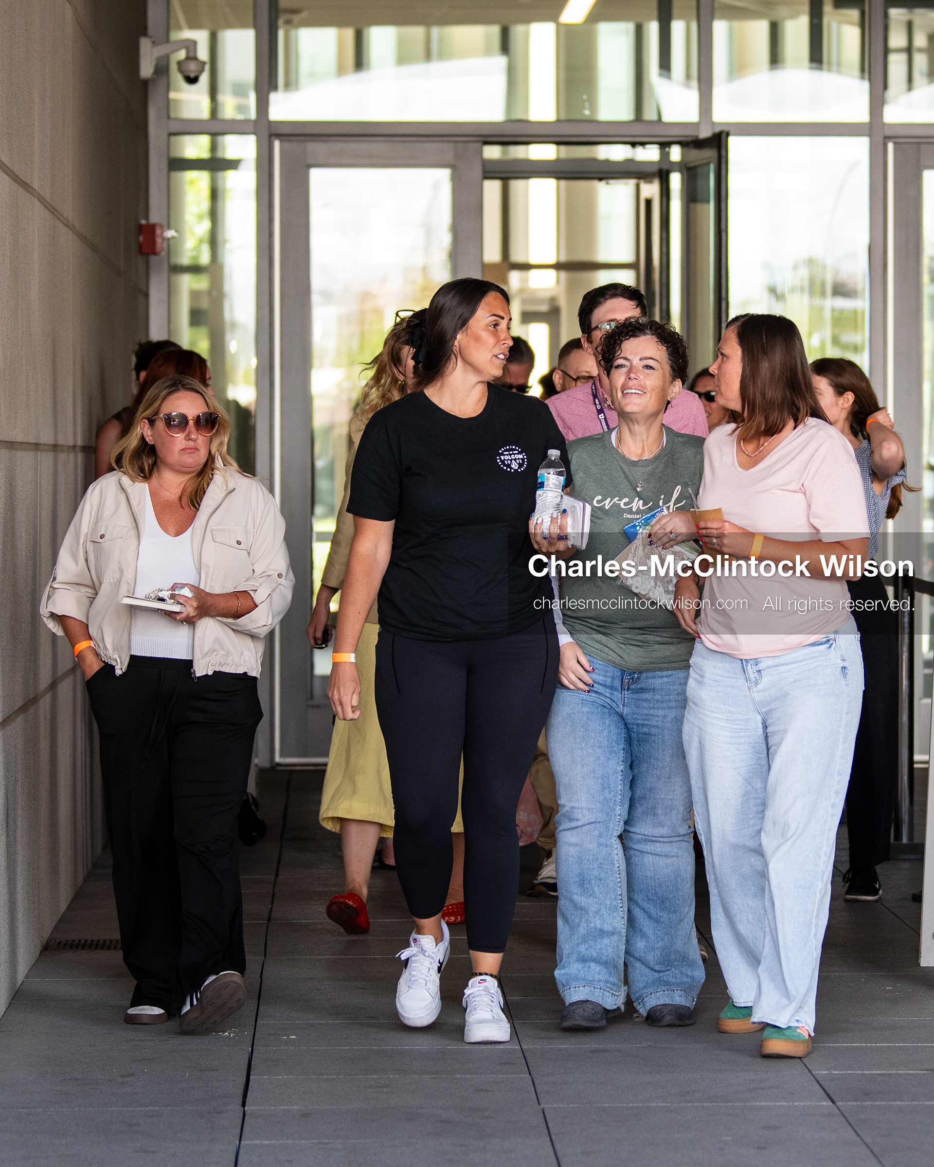 July 7, 2026, Provo, Utah, USA: People leave the Fourth District Court in Provo following the second day of the preliminary hearing in the Tyler Robinson case. Prosecutors are continuing to present evidence to determine whether probable cause exists for the case to proceed to trial after Charlie Kirk was fatally shot at Utah Valley University in 2025. (Credit Image: © Charles-McClintock Wilson/ZUMA Press Wire)