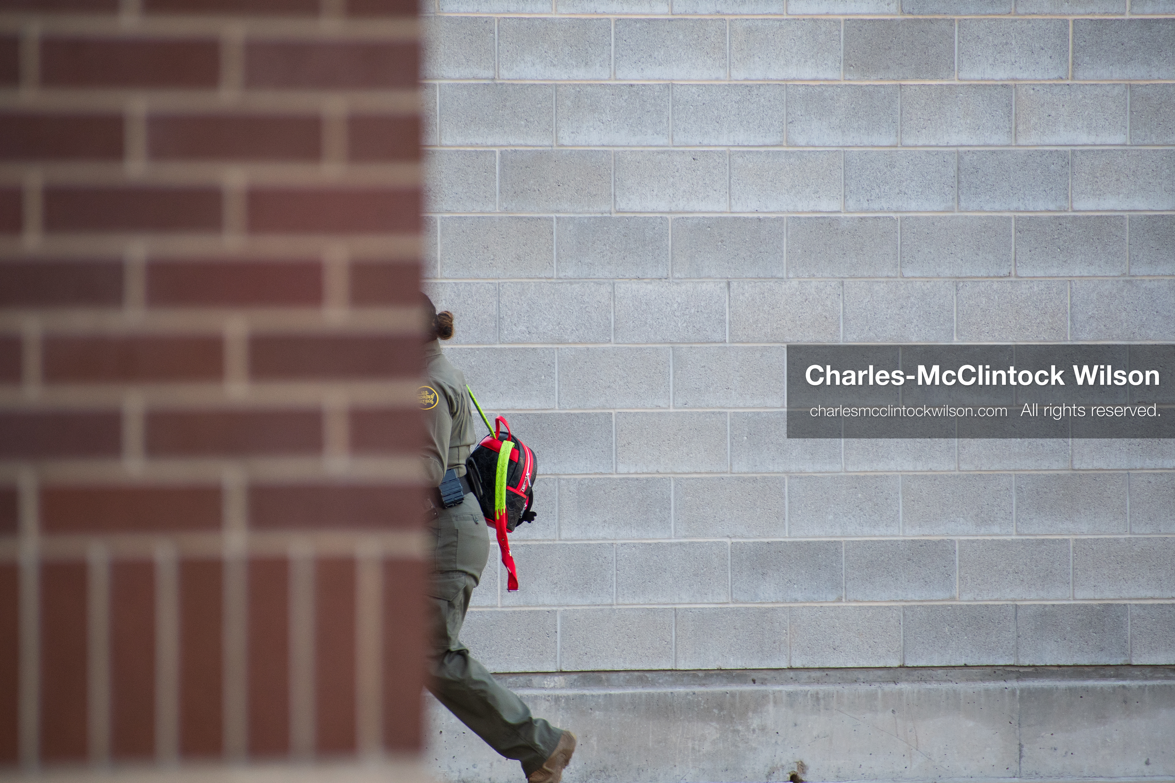 September 15, 2025 – Provo, Utah, United States: A U.S. Border Patrol agent walks near the Utah Valley Convention Center during a Department of Homeland Security career expo focused on recruiting law enforcement and security personnel. Photograph by Charles‑McClintock Wilson / ZUMA Press Wire