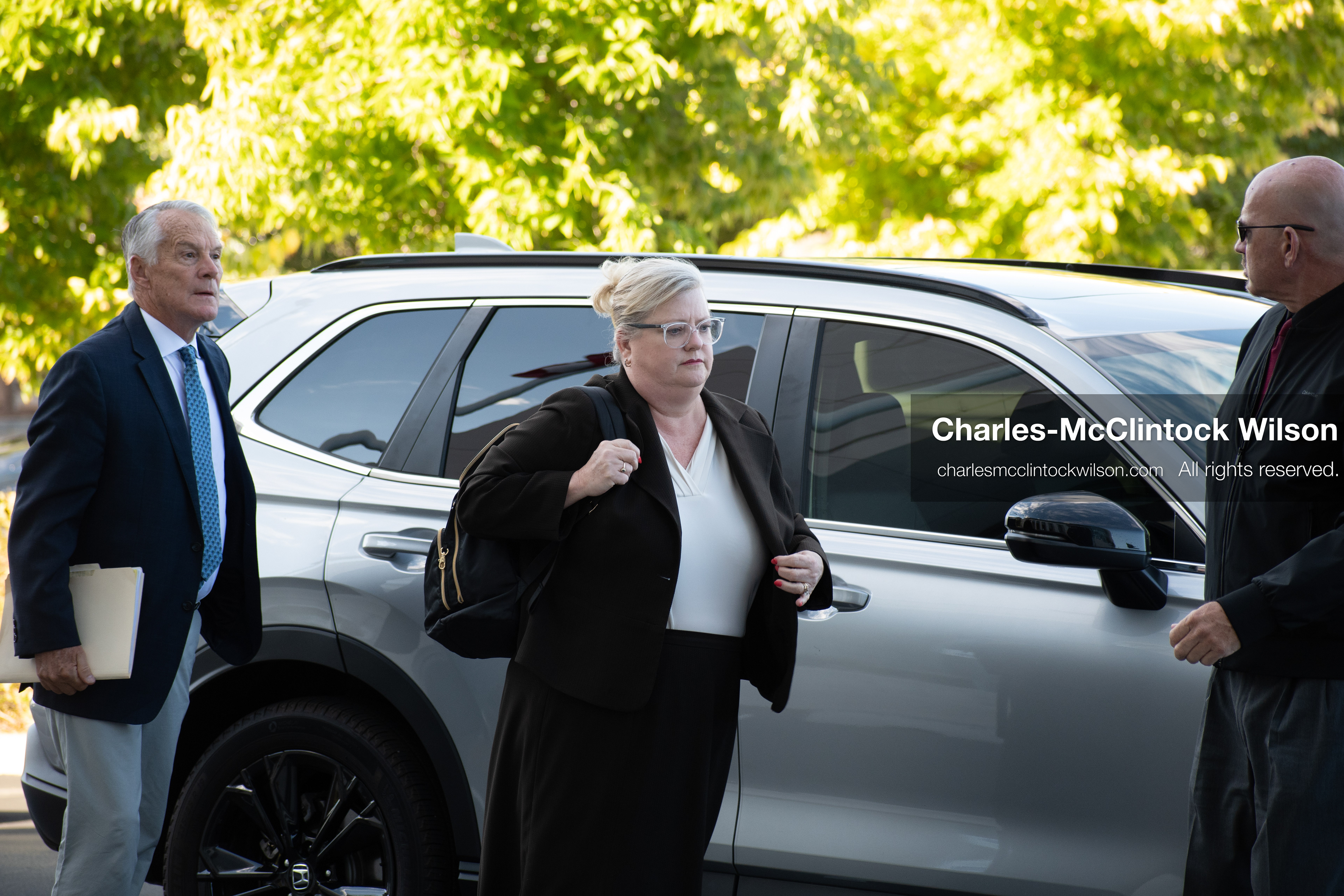 SEPTEMBER 29, 2025 — PROVO, UTAH, USA: Kathryn Nester, attorney for Tyler Robinson, walks outside the Utah County Court ahead of a waiver hearing. Robinson, charged with aggravated murder in the September 10 shooting death of conservative activist Charlie Kirk at Utah Valley University, appeared virtually for the proceedings. (Credit Image: © Charles‑McClintock Wilson / ZUMA Press Wire)