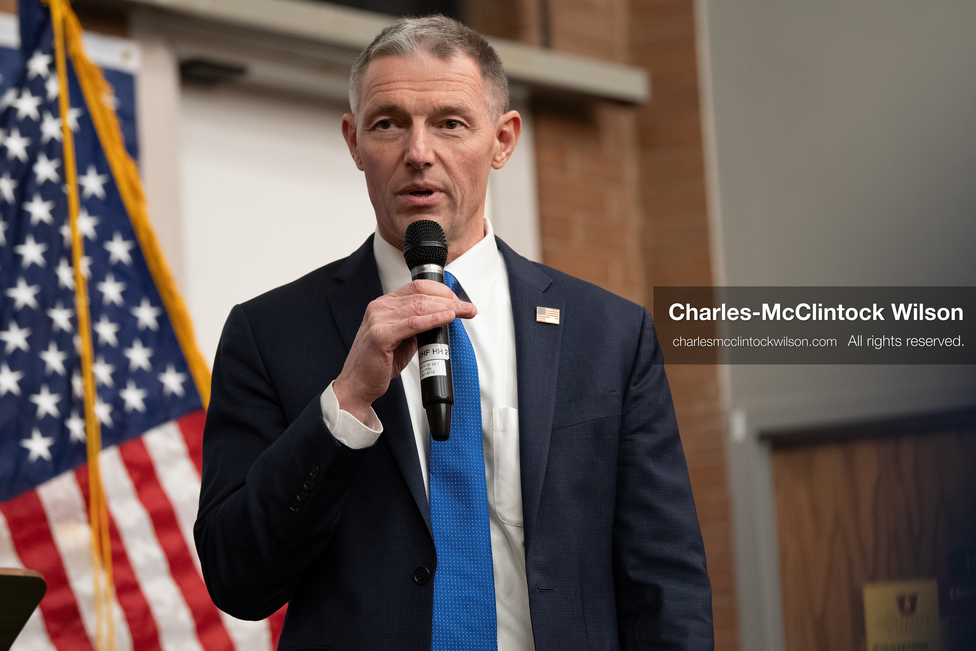 April 10, 2026, Salt Lake City, Utah, USA: U.S. Representative Mike Kennedy, a Republican who represents Utah’s 3rd Congressional District, speaks during a “Learing Tour” event headlined by YouTuber Nick Shirley and organized by the Utah Federation of College Republicans at the University of Utah. (Credit Image: © Charles-McClintock Wilson/ZUMA Press Wire)