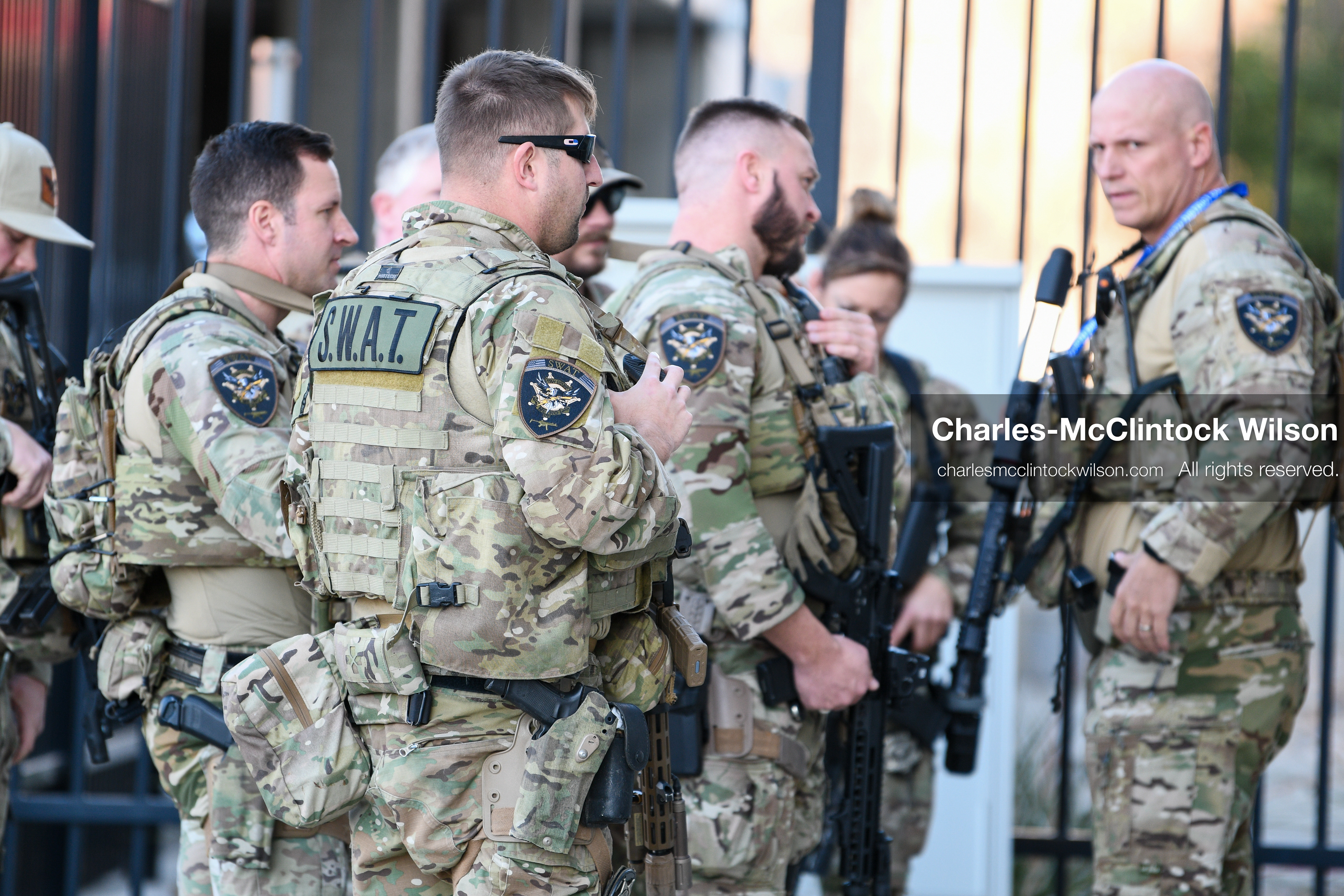 PROVO, UTAH, USA – DECEMBER 11, 2025: A SWAT team arrives outside the Fourth District Court in Provo ahead of the first in‑person court appearance of Tyler Robinson in the Charlie Kirk murder case. (Credit Image: © Charles‑McClintock Wilson/ZUMA Press Wire)