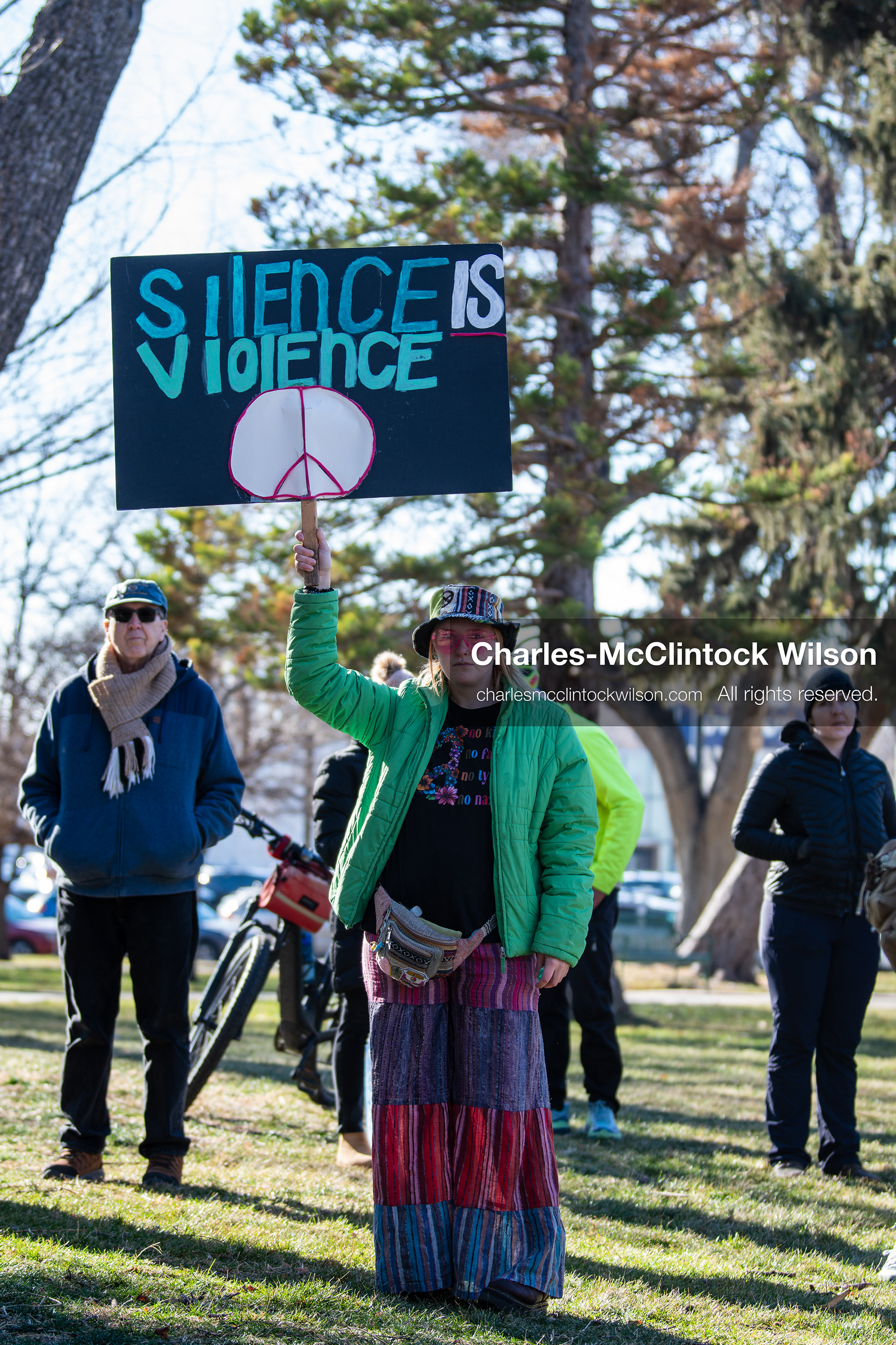 January 10, 2026, Salt Lake City, Utah, USA: A protester holds a sign during the ICE Out for Good protest in Salt Lake City, Utah, on January 10, 2026, a demonstration against ICE and calling for justice for Renee Nicole Good. (Credit Image: © Charles-McClintock Wilson/ZUMA Press Wire)