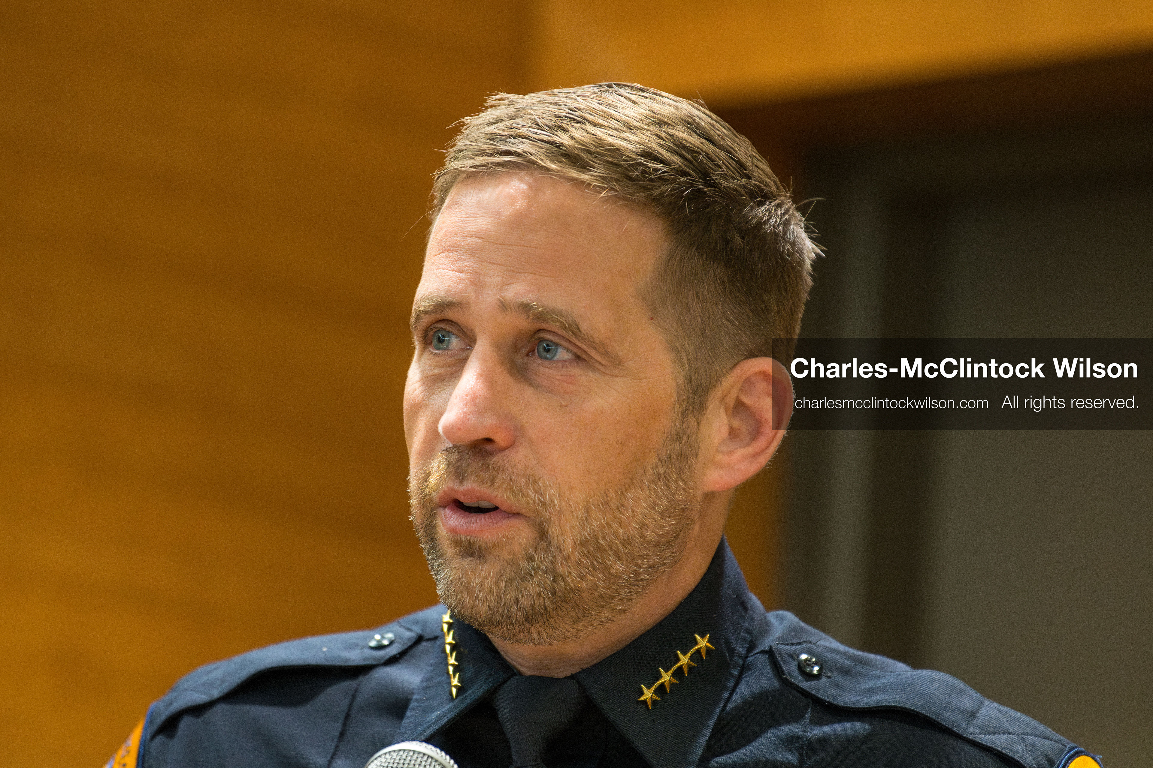 January 8, 2026, Salt Lake City, Utah, USA: Salt Lake City Police Chief BRIAN REDD speaks during a press conference at the Salt Lake City Public Safety Building in Salt Lake City, Utah, on Jan. 8, 2026. Officials provided updates on the investigation into the shooting outside an LDS meetinghouse on Redwood Road the previous night, where 38 year old Sione Vatuvei and 46 year old Vaea Tulikihihifo were killed and six others were wounded during a memorial service. Police said they have solid leads and are reviewing surveillance video and license plate reader data. (Credit Image: © Charles-McClintock Wilson/ZUMA Press Wire)