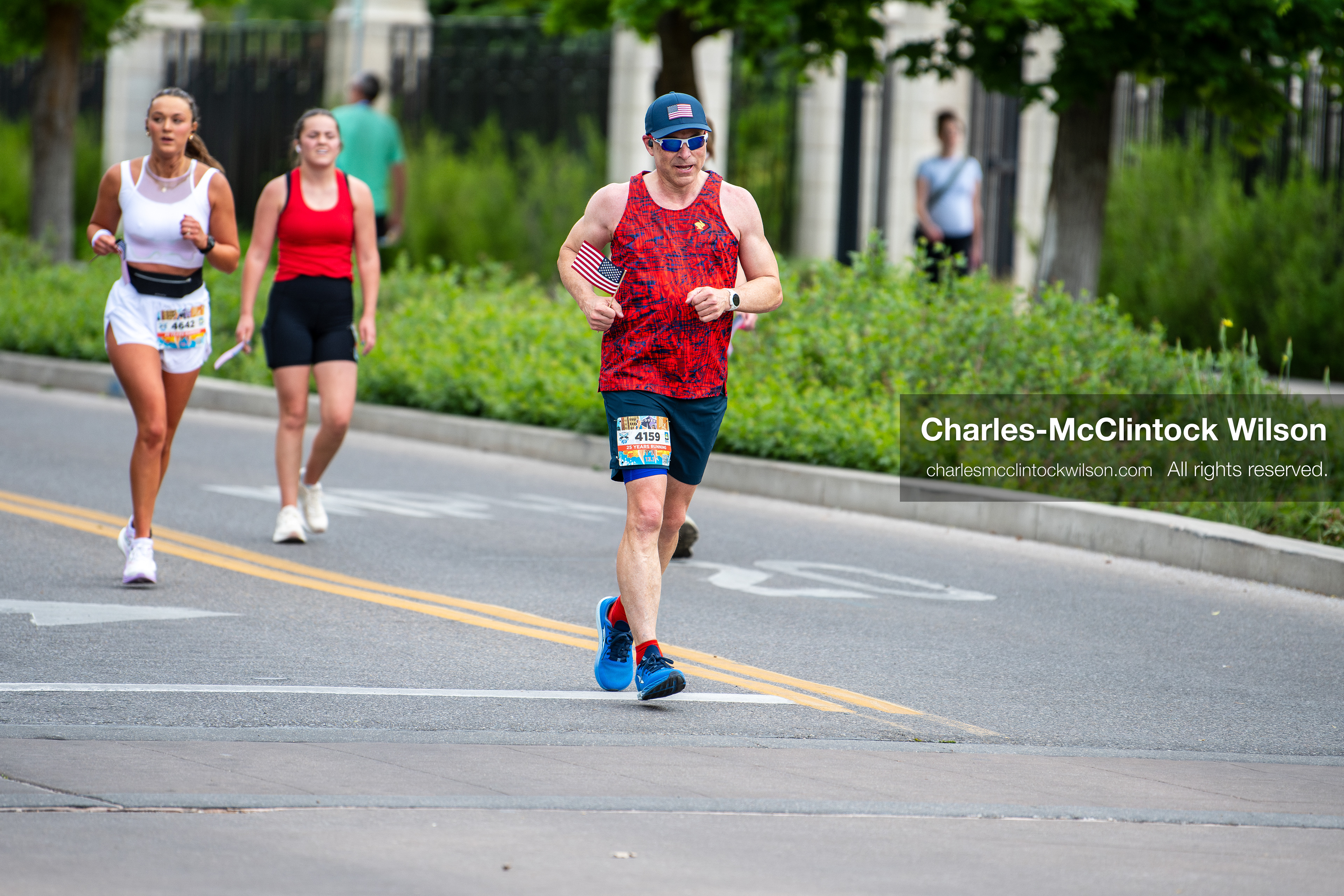 May 16, 2026, Ogden, Utah, USA: Runners make their way along the course during the 25th Annual America First Ogden Marathon in Ogden, Utah, on Saturday, May 16, 2026. The event drew thousands of participants and spectators for the milestone 25th running of the marathon. (Credit Image: © Charles-McClintock Wilson/ZUMA Press Wire)