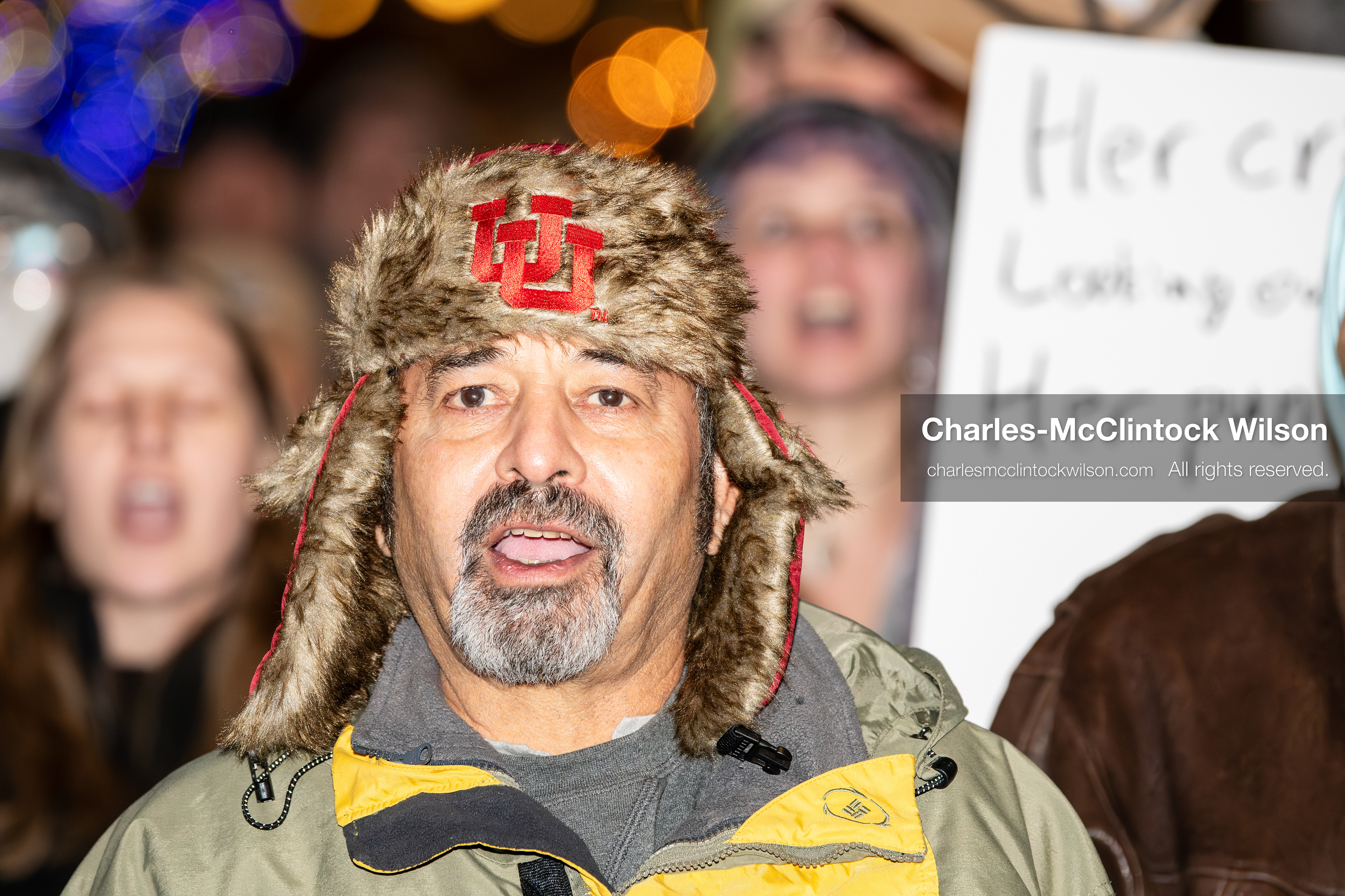 January 8, 2026, Salt Lake City, Utah, USA: A demonstrator participates in an anti ICE protest at Pioneer Park in Salt Lake City Utah on Jan 8 2026. The rally followed the death of Renee Nicole Good a Minneapolis woman who was fatally shot during an encounter with immigration authorities and drew hundreds calling for accountability and changes to enforcement practices. (Credit Image: © Charles-McClintock Wilson/ZUMA Press Wire)