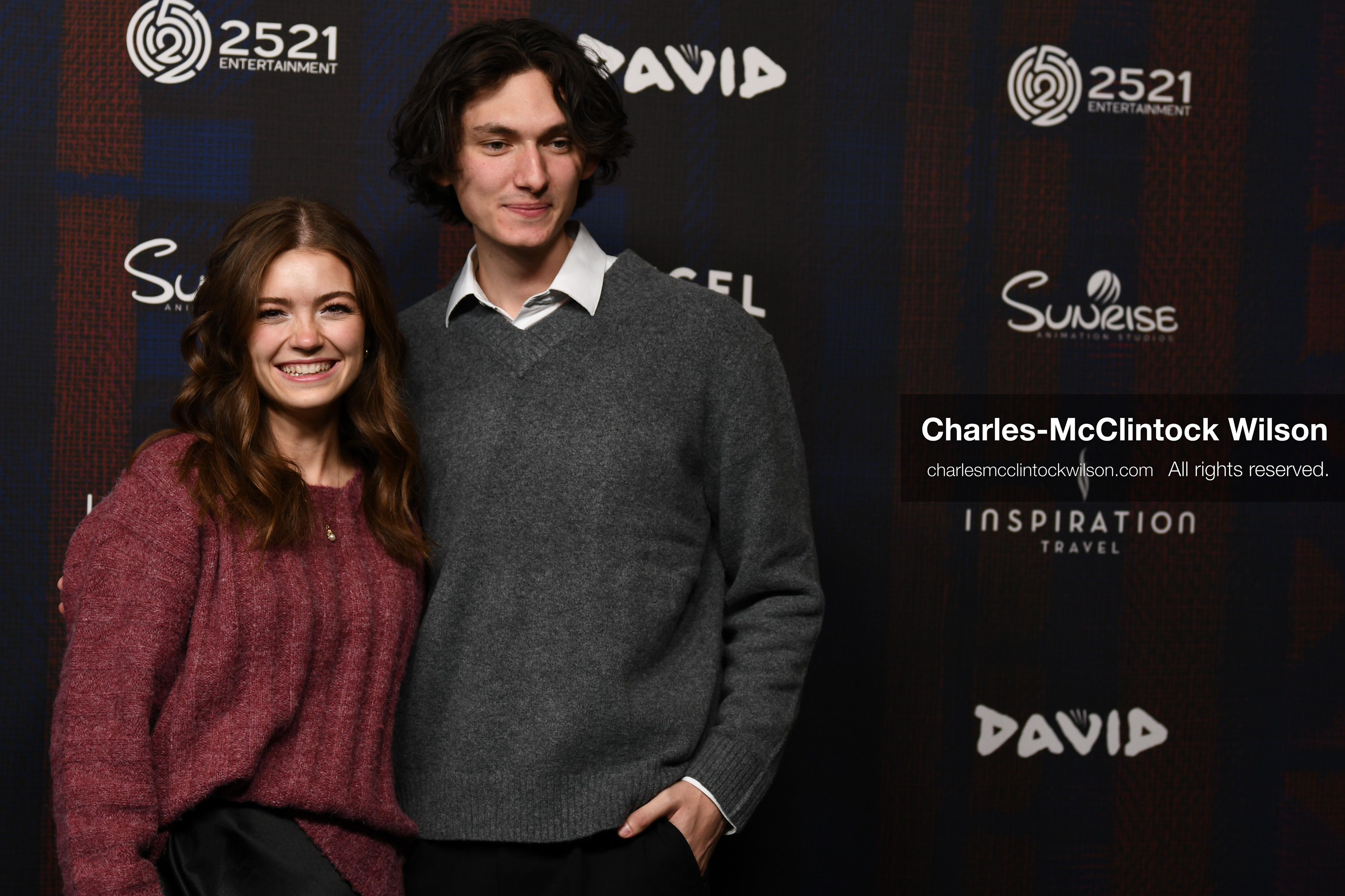 December 8, 2025, Lehi, Utah, USA: JORDAN MAE and JARON HOMER attend the world premiere of DAVID at Megaplex Theatres Thanksgiving Point in Lehi, Utah, USA. (Credit Image: © Charles-McClintock Wilson/ZUMA Press Wire)